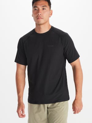 Marmot Men's Windridge UPF 50 Short-Sleeve T Shirt In Black Size: 2XL