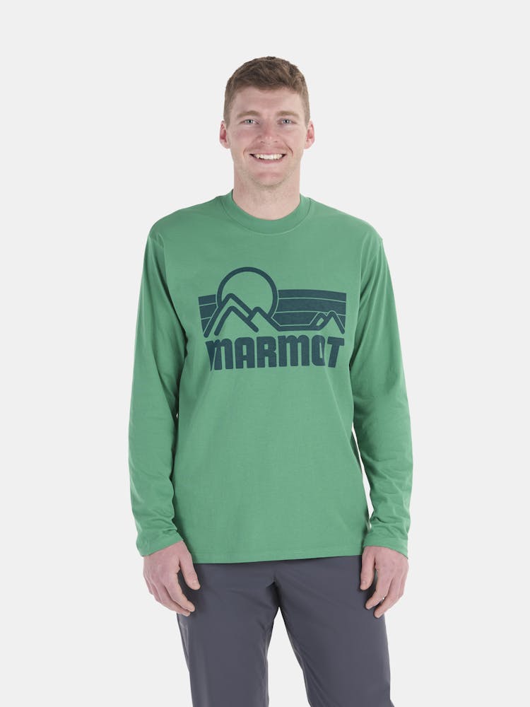 Marmot Men's Coastal Long-Sleeve T-Shirt In Clover Size: Medium