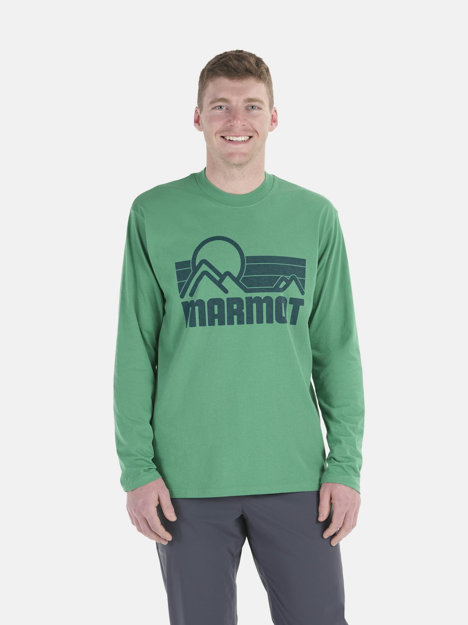 Marmot Men's Coastal Long-Sleeve T-Shirt In Clover Size: Medium