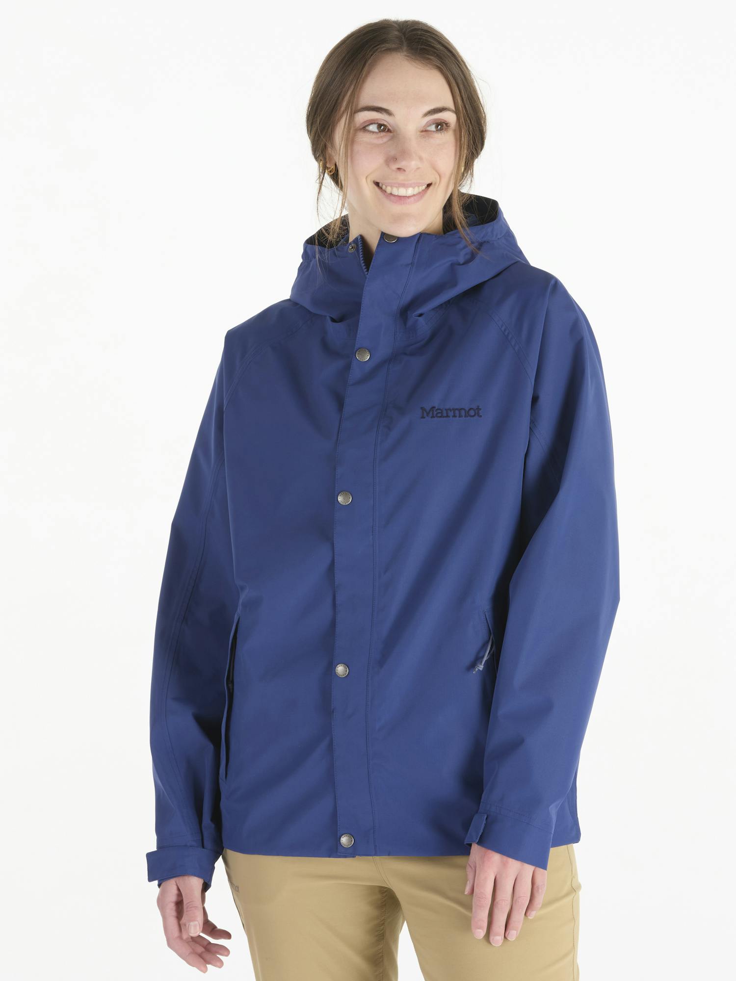 Marmot Women's Cascade Rain Jacket In Twilight Blue Size: Small