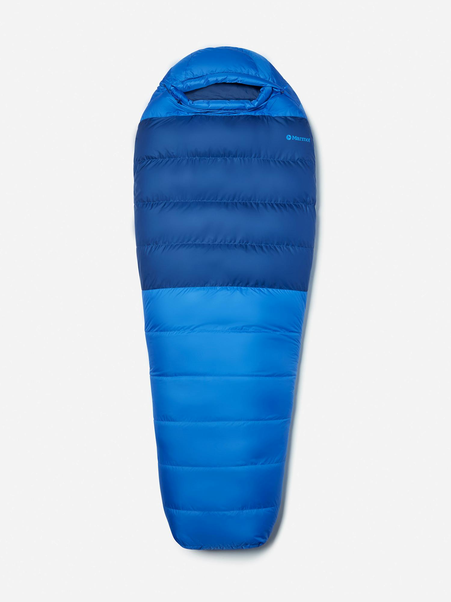 Marmot Lost Coast 15° Sleeping Bag - Short In Trail Blue/Twilight Blue Size: Left Zipper