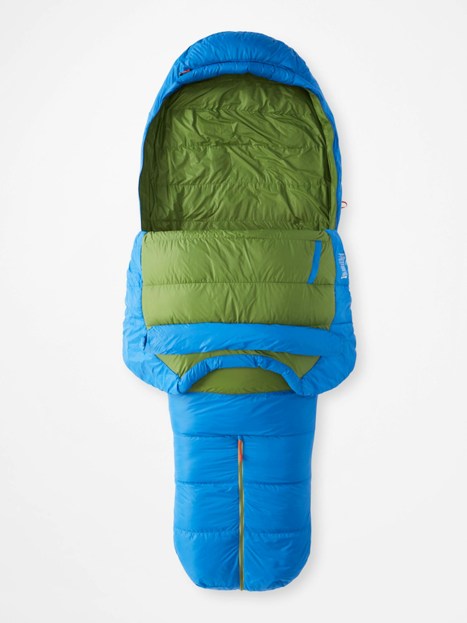 Marmot Men's Sawtooth 15° Sleeping Bag - Extra Wide In Dark Azure/Foliage Size: Dual Zipper