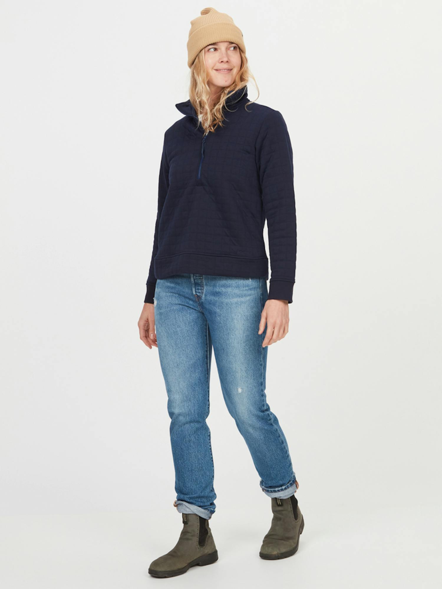 Marmot Women's Roice 1/2 Zip Shirt In Arctic Navy Size: Large