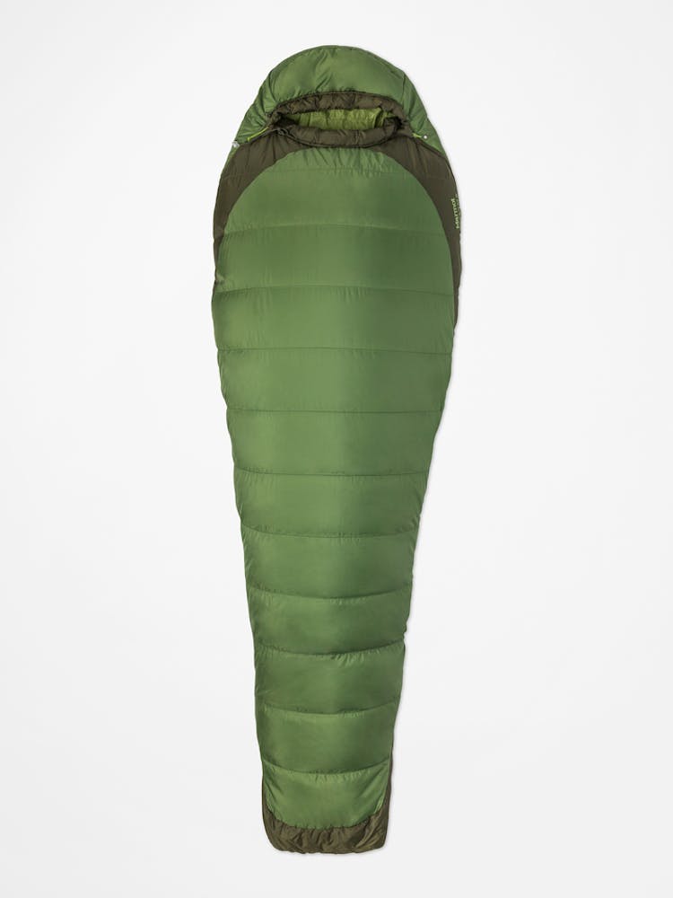 Marmot Trestles Elite Eco 30° Sleeping Bag In Vine Green/Forest Night Size: Left Zipper