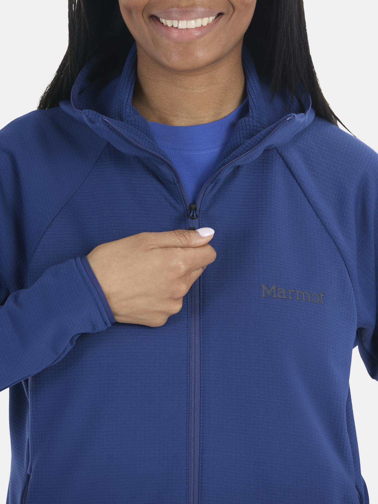 Marmot Women's Leconte Full-Zip Fleece Hoody In Twilight Blue Size: Small