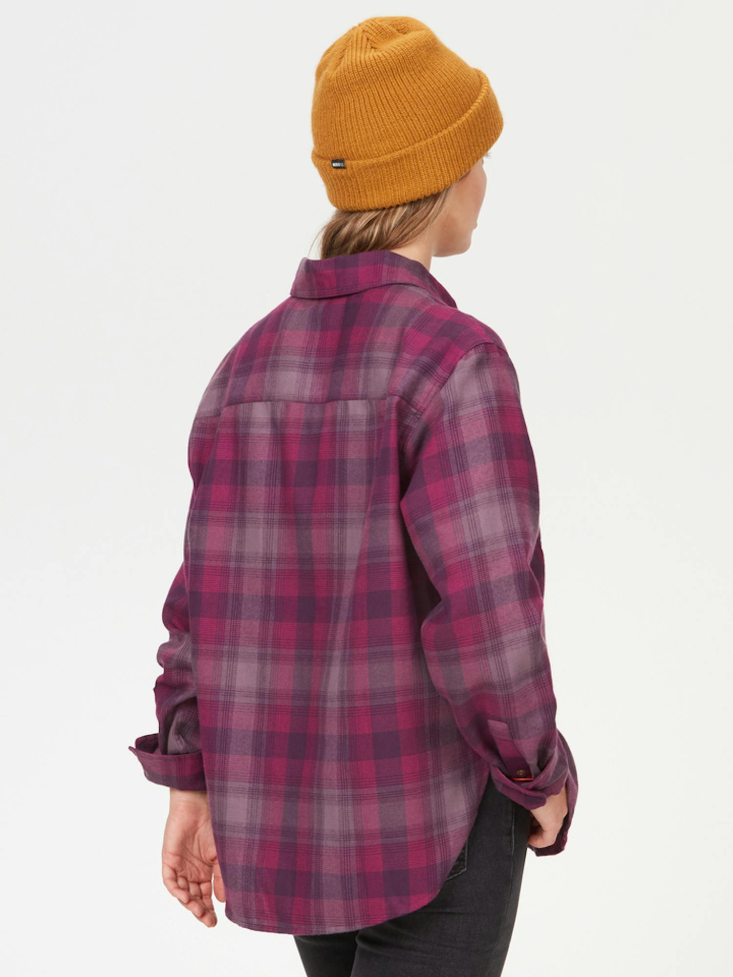 Marmot Women's Fairfax Lightweight Boyfriend Flannel Shirt In Bright Fuchsia Size: XL