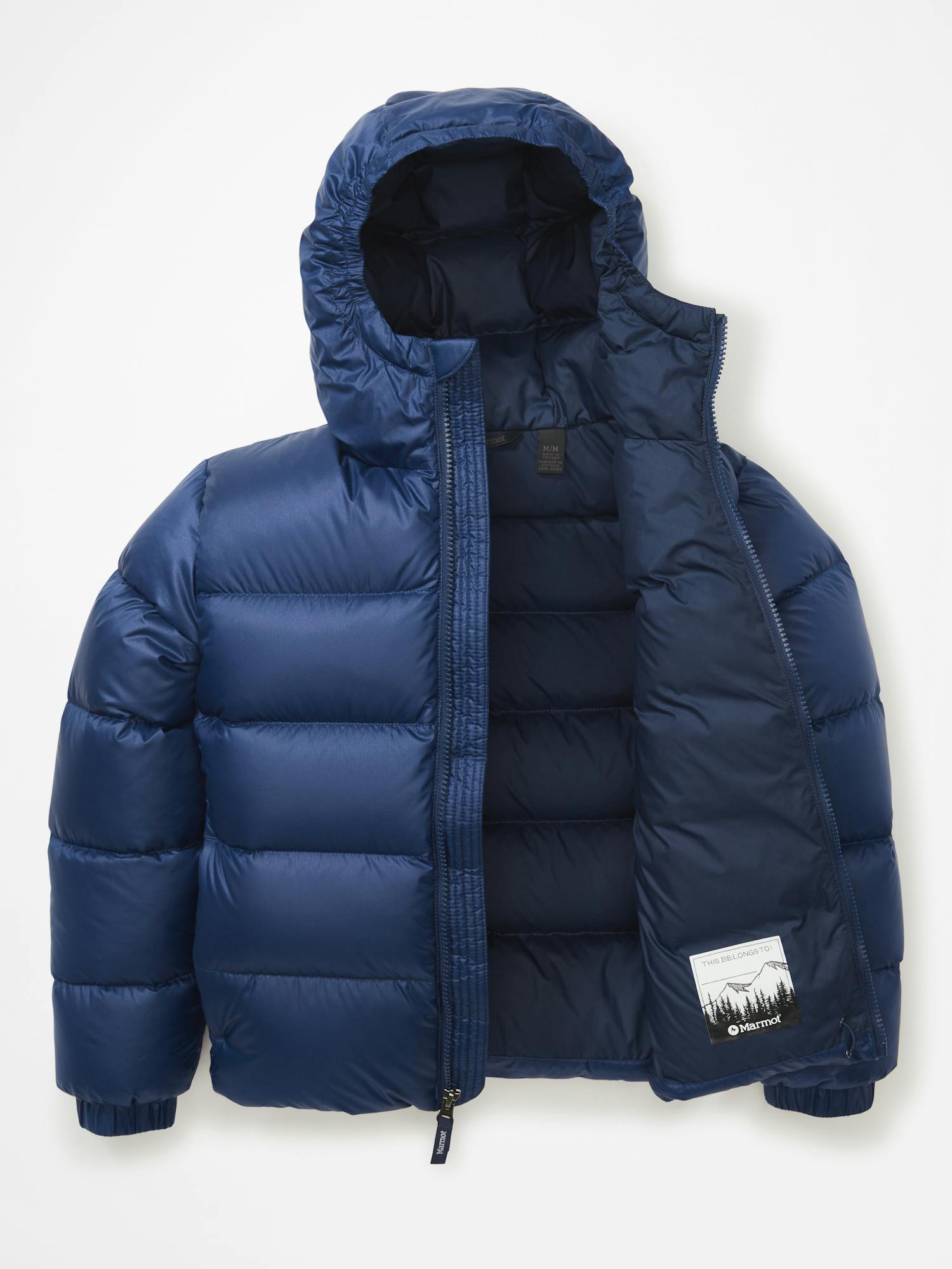 Marmot Kid's Guides Down Hoody In Arctic Navy Size: XS