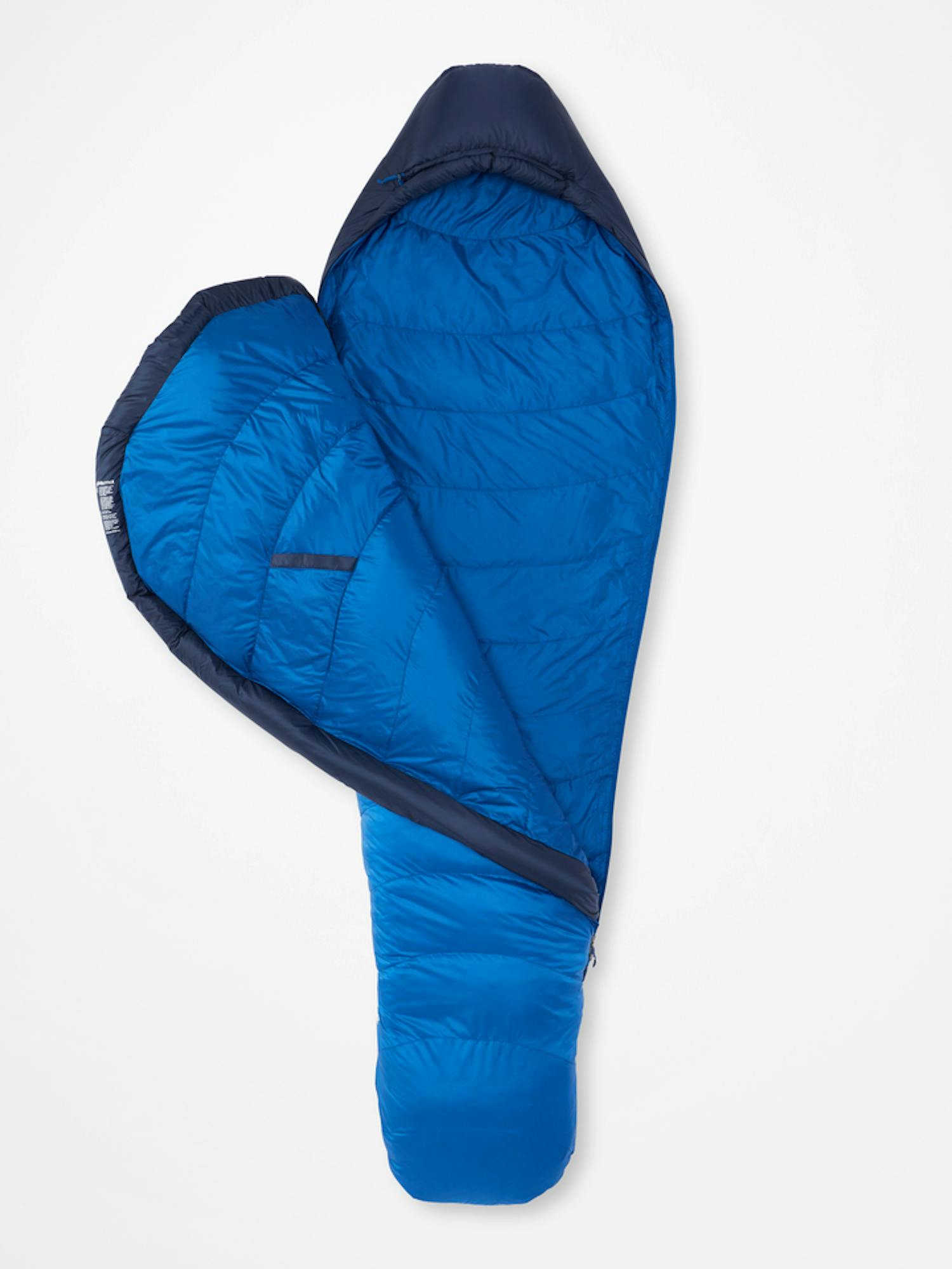 Marmot Helium 15° Sleeping Bag In Arctic Navy/Dark Azure Size: Left Zipper