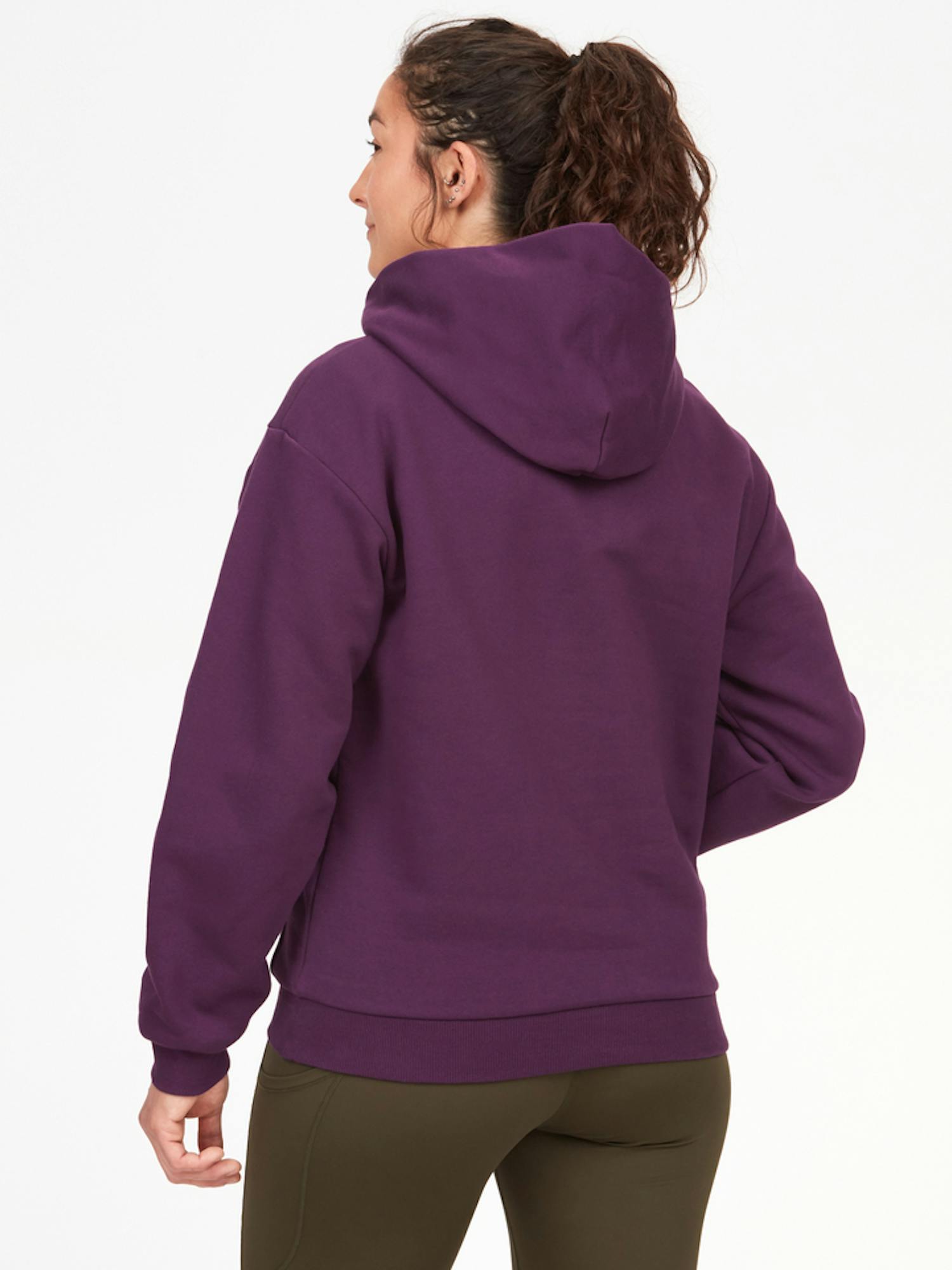 Women's Marmot Mountain Works Hoody In Purple Fig Size: XS