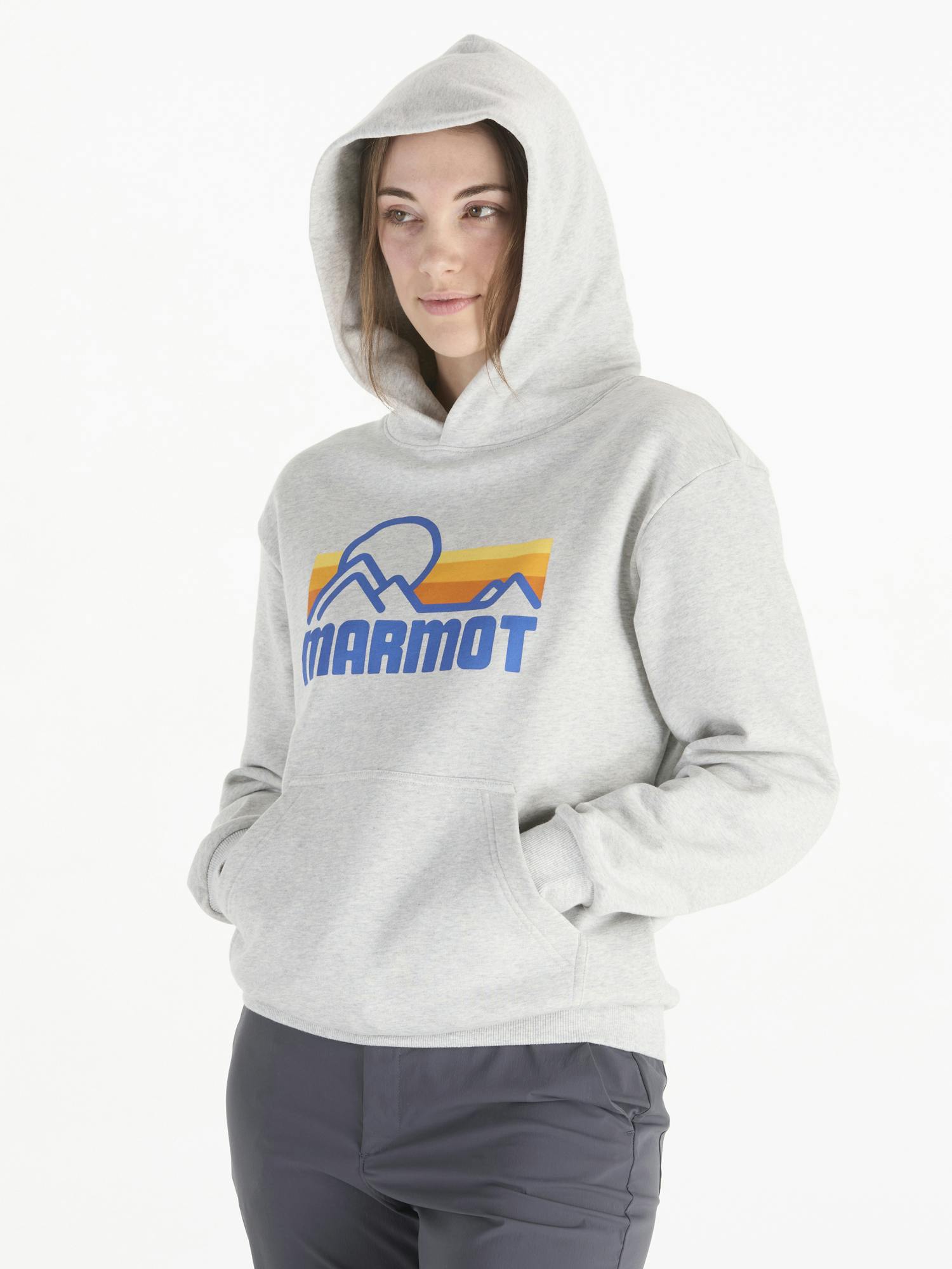 Marmot Women's Coastal Hoody In Light Grey Heather Size: XL