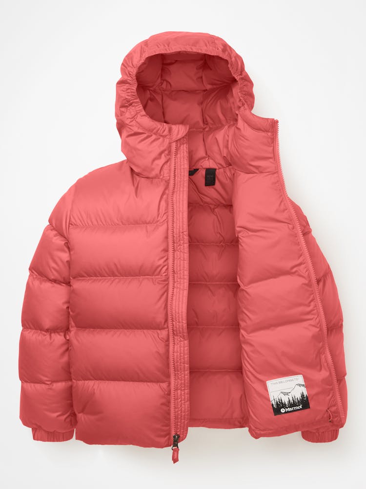 Marmot Kid's Guides Down Hoody In Grapefruit Size: Medium