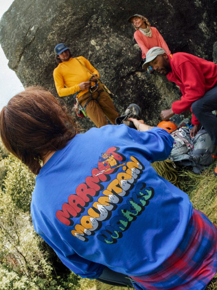 Marmot Women's Downhill Marty Boxy Long-Sleeve T-Shirt Jacket In Trail Blue Size: Small