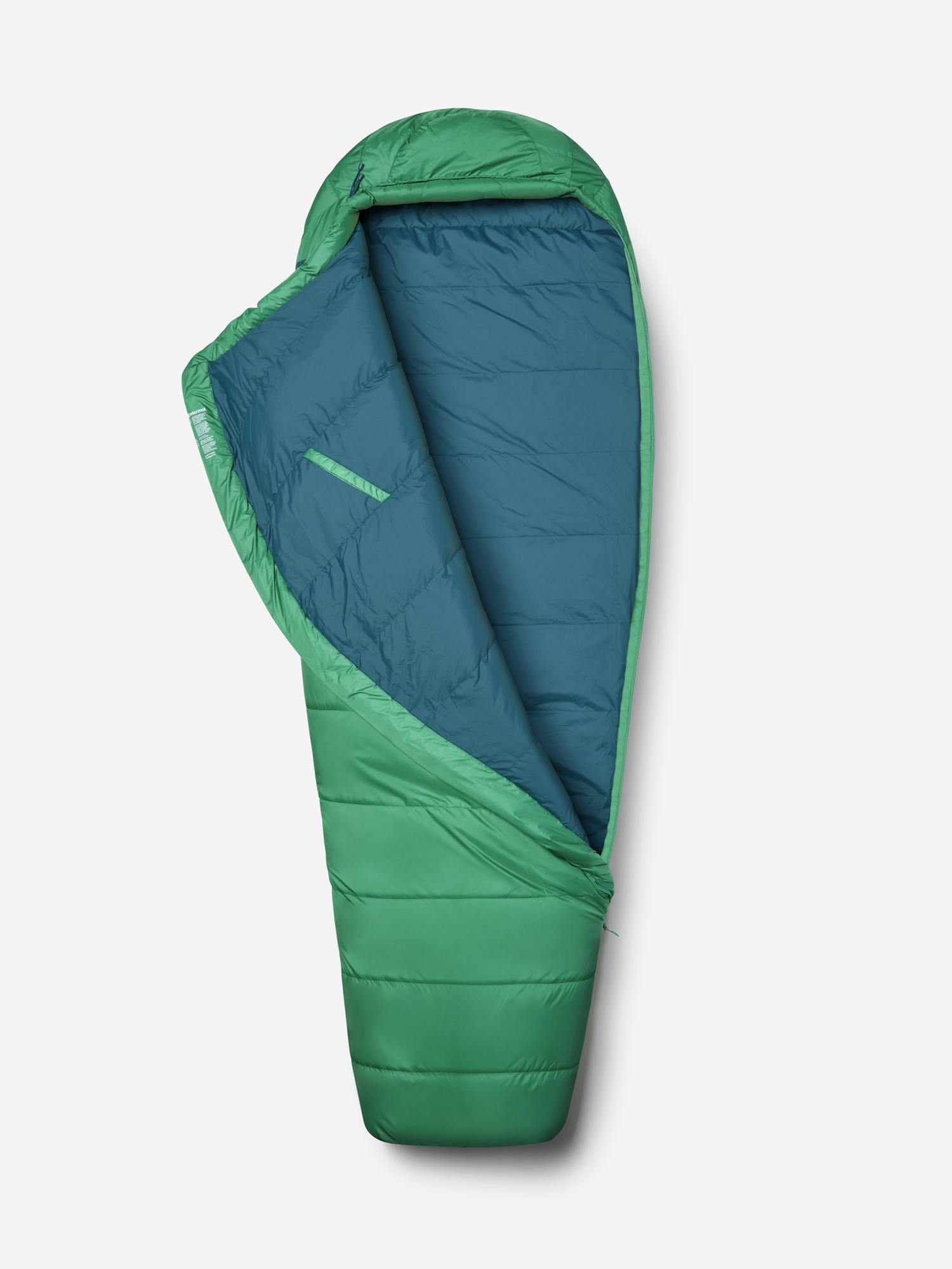 Marmot Lost Coast 30° Sleeping Bag - Long In Clover/Dark Jungle Size: Left Zipper