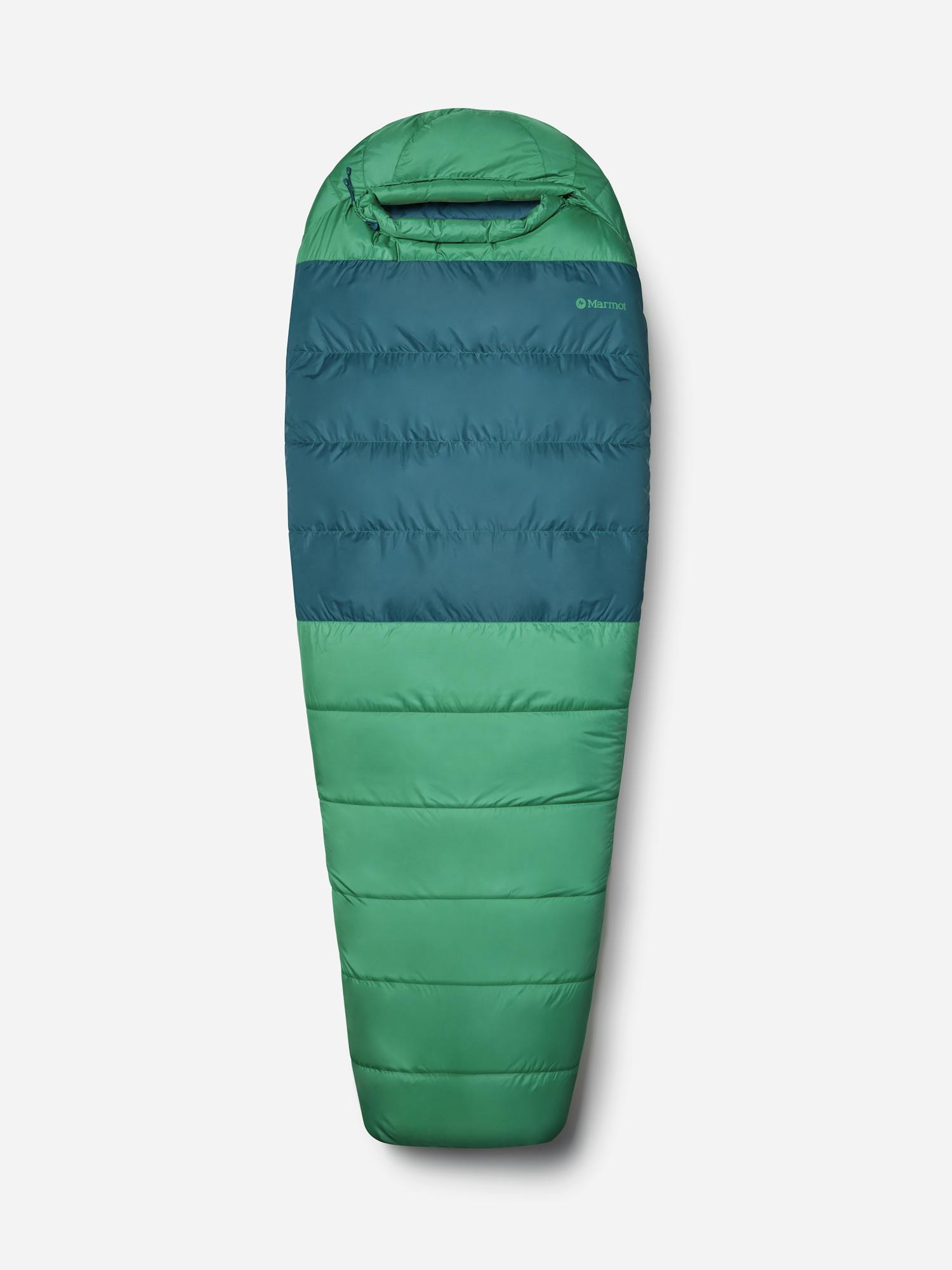 Marmot Lost Coast 30° Sleeping Bag - Long In Clover/Dark Jungle Size: Left Zipper