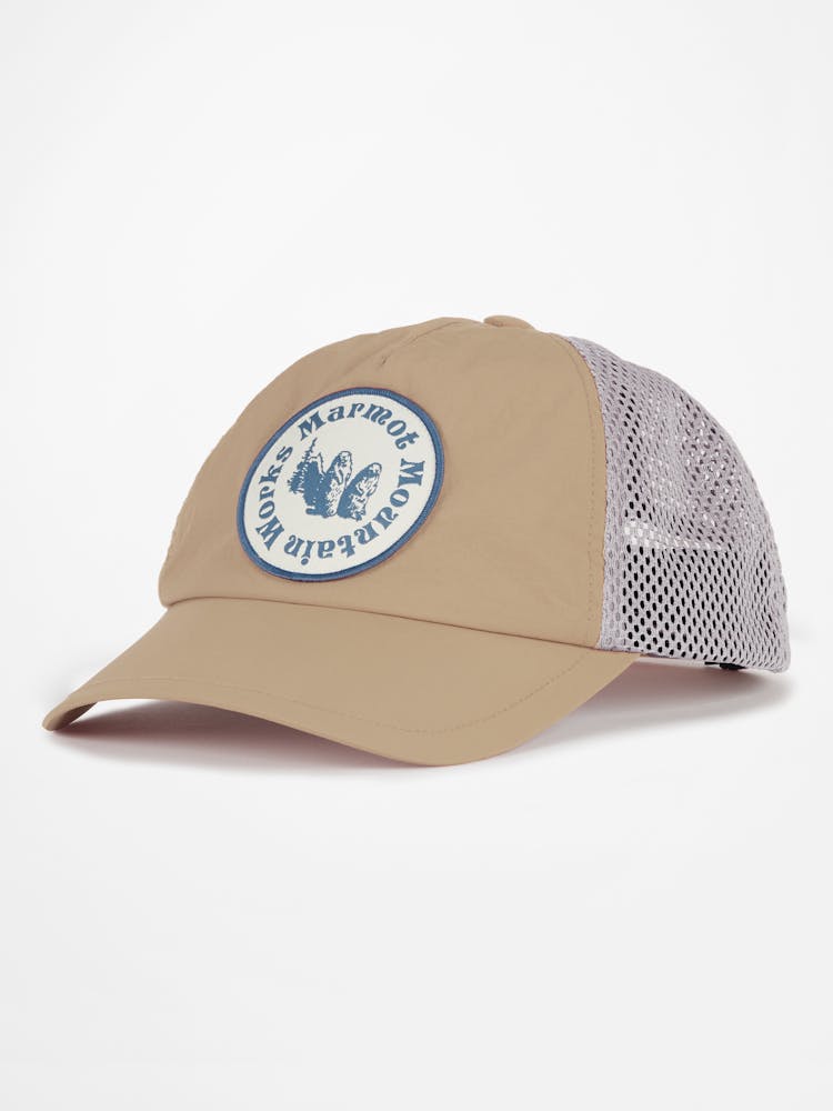 Marmot Alpine Soft Mesh Trucker Hat In Light Oak Size: L/XL