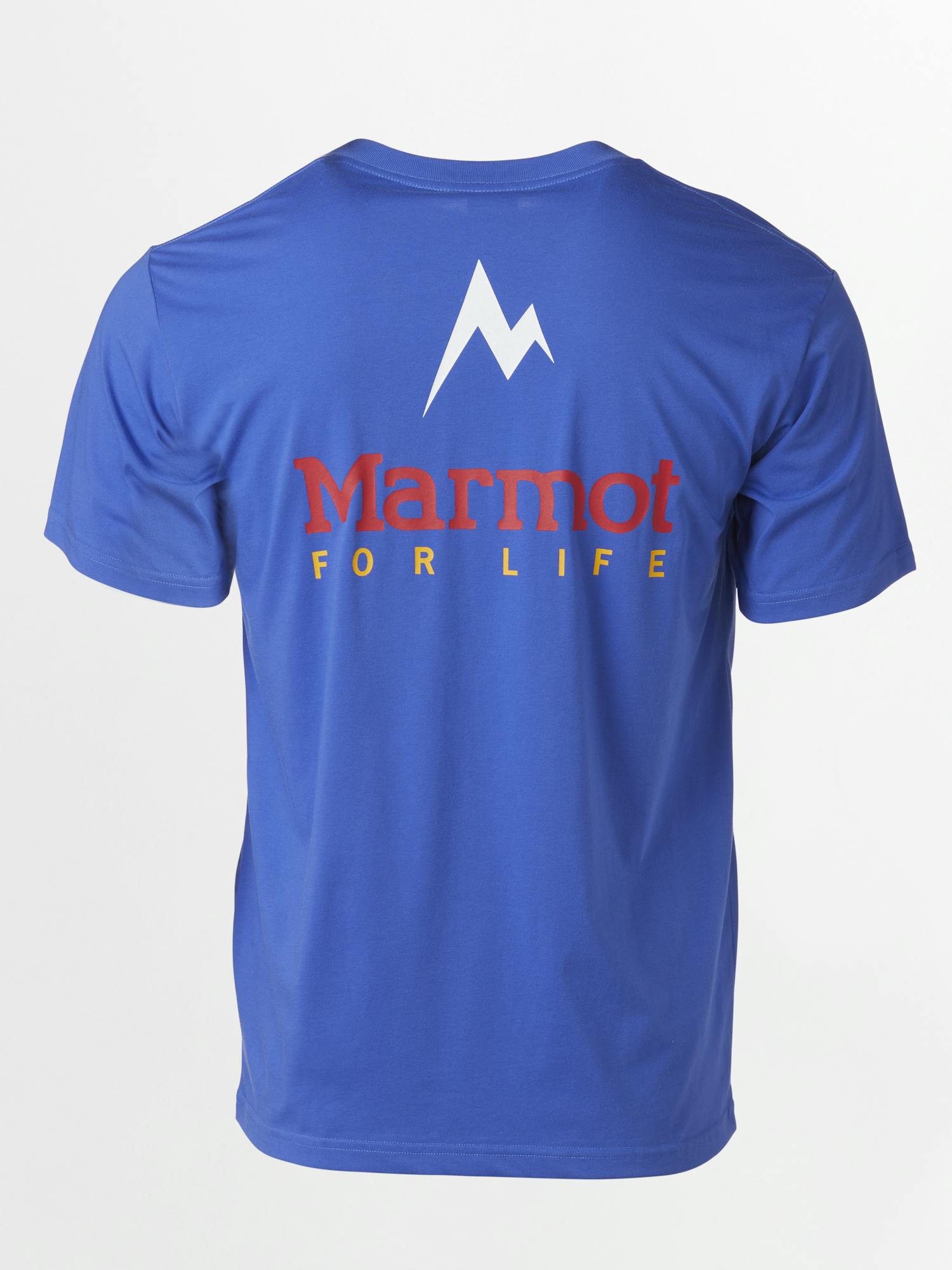 Men's Marmot For Life Short Sleeve T-Shirt In Trail Blue Size: Medium