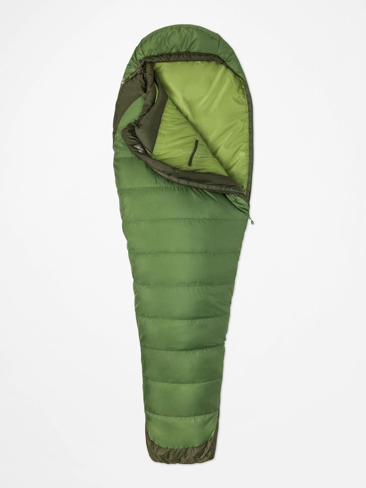 Marmot Trestles Elite Eco 30° Sleeping Bag In Vine Green/Forest Night Size: Left Zipper