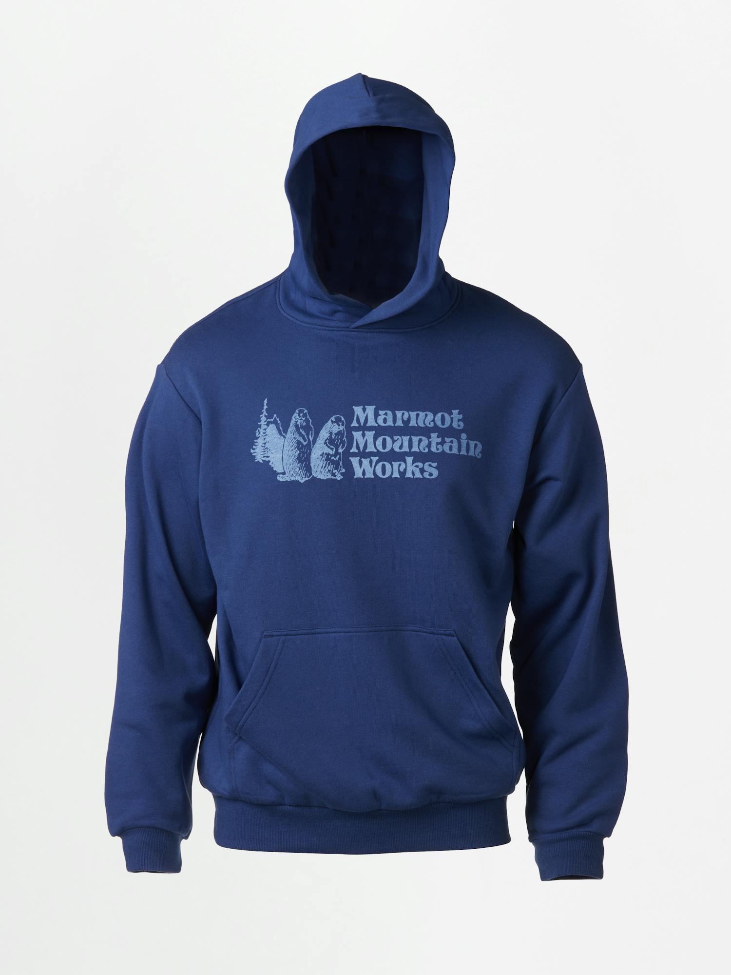 Men's Marmot Mountain Works Hoody In Twilight Blue Size: XL