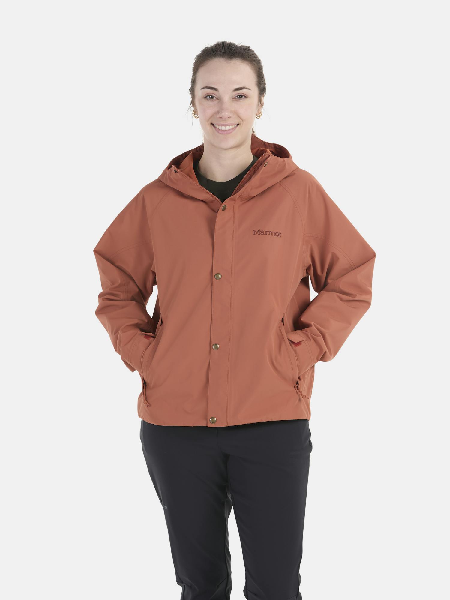 Marmot Women's Cascade Rain Jacket In Auburn Size: Small