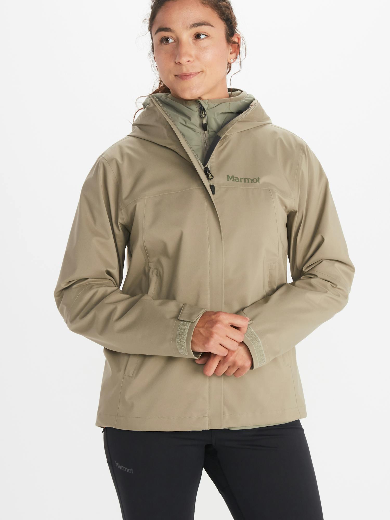 Marmot Women's PreCip® Eco Pro Rain Jacket In Vetiver Size: Medium