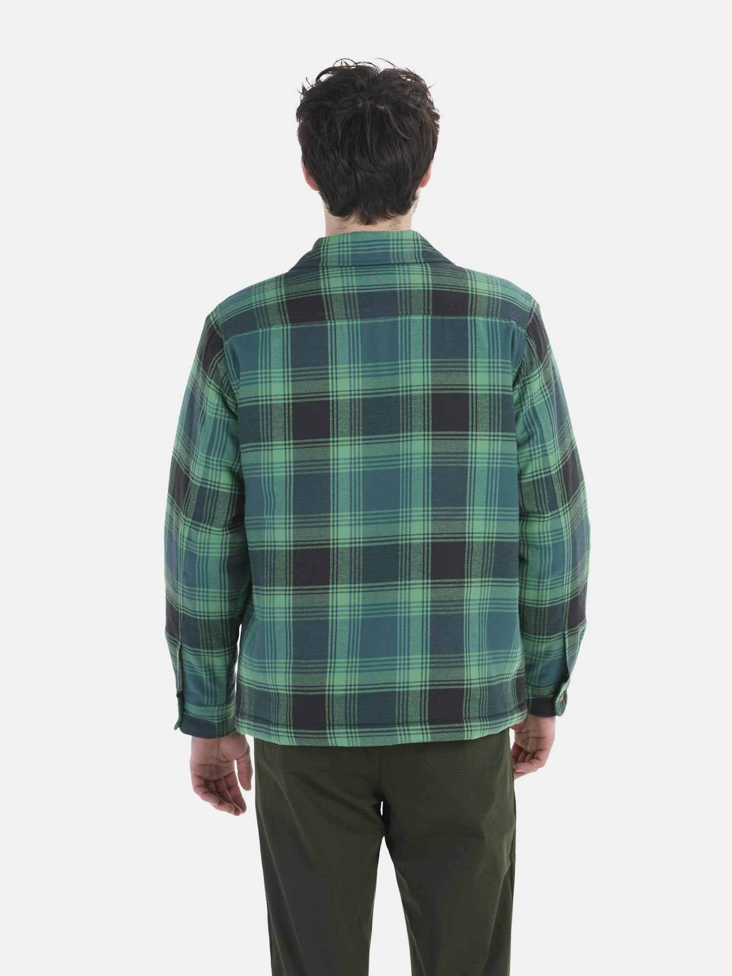 Marmot Men’s Ridgefield Heavyweight Sherpa-Lined Flannel Shirt Jacket In Clover Size: Medium