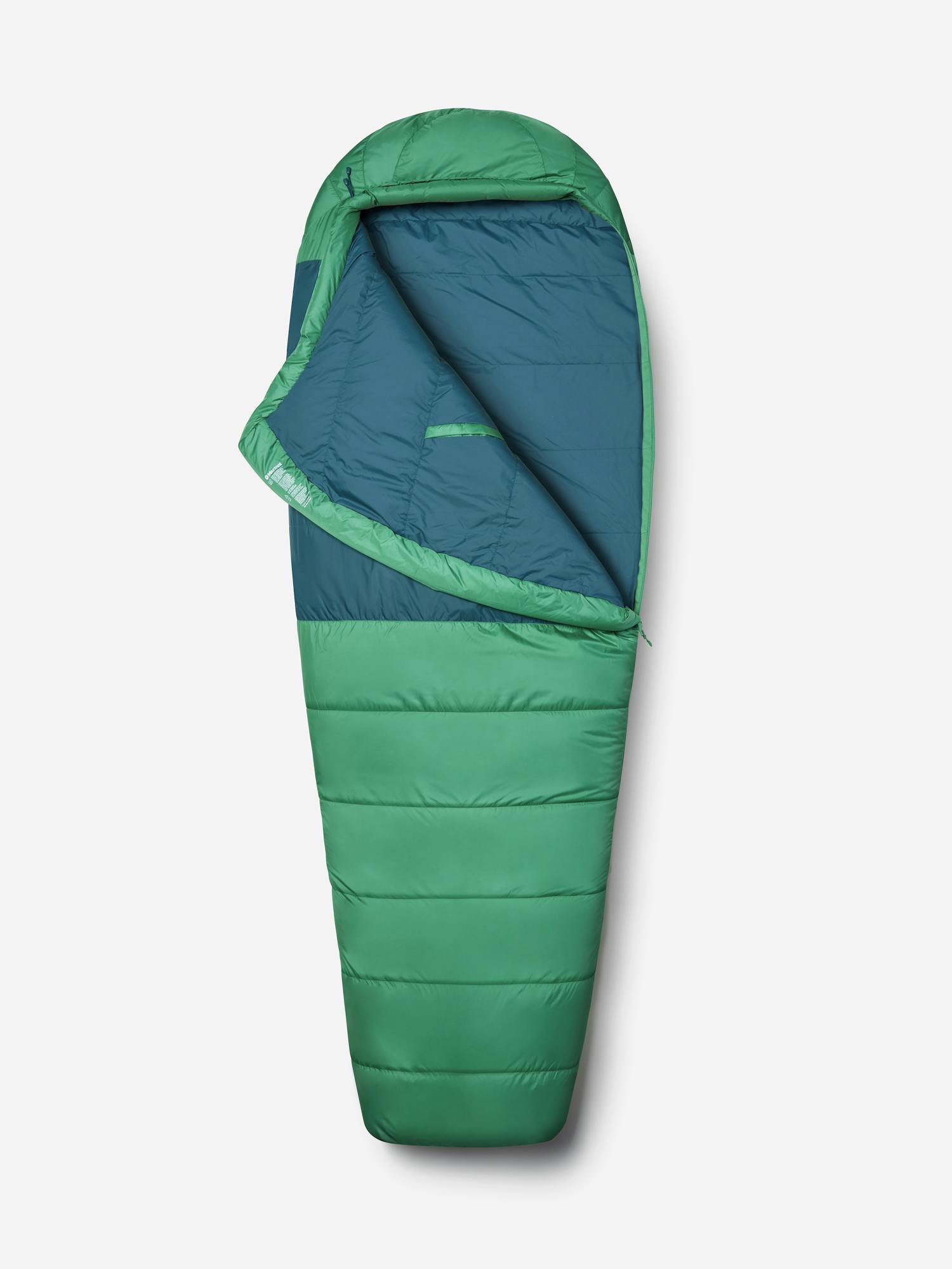 Marmot Lost Coast 30° Sleeping Bag - Long In Clover/Dark Jungle Size: Left Zipper