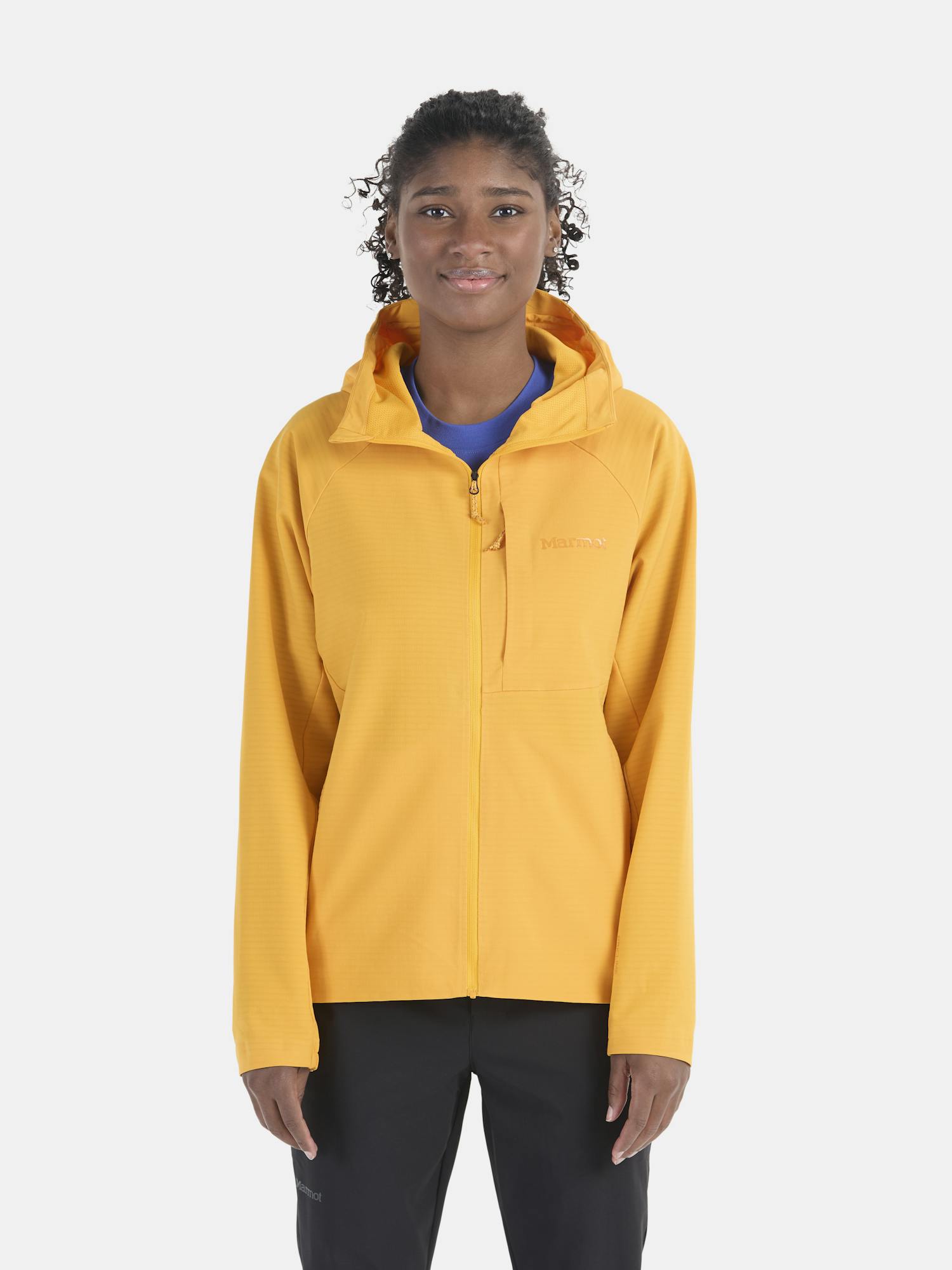 Marmot Women's Pinnacle DriClime Hoody In Golden Sun Size: XS