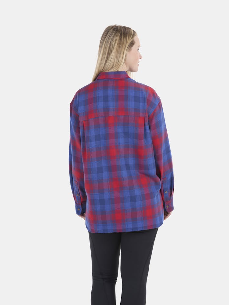 Marmot Women's Fairfax Lightweight Relaxed Flannel Shirt In Team Red Size: XL