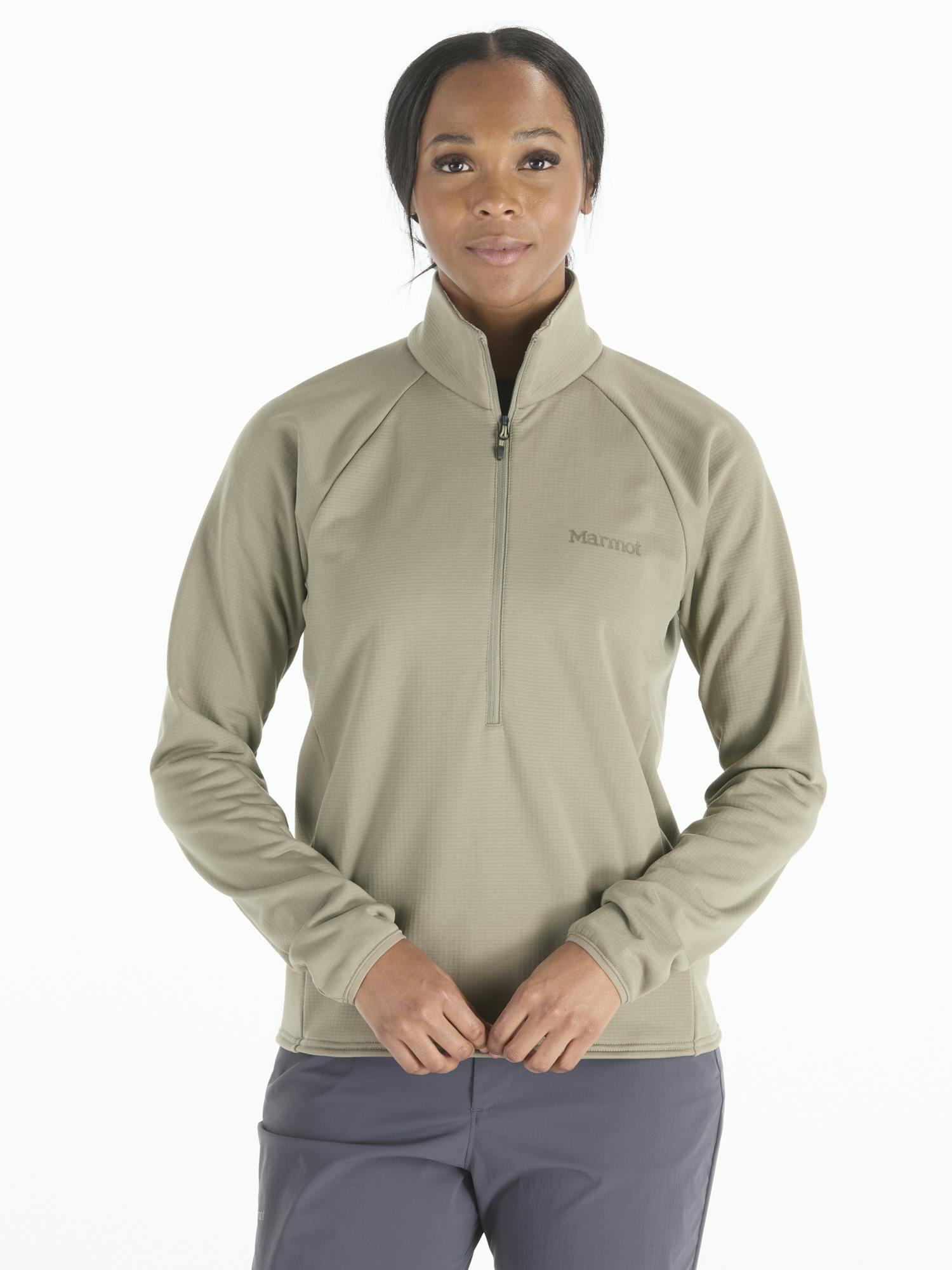 Marmot Women's Leconte Fleece 1/2 Zip Shirt In Vetiver Size: Large