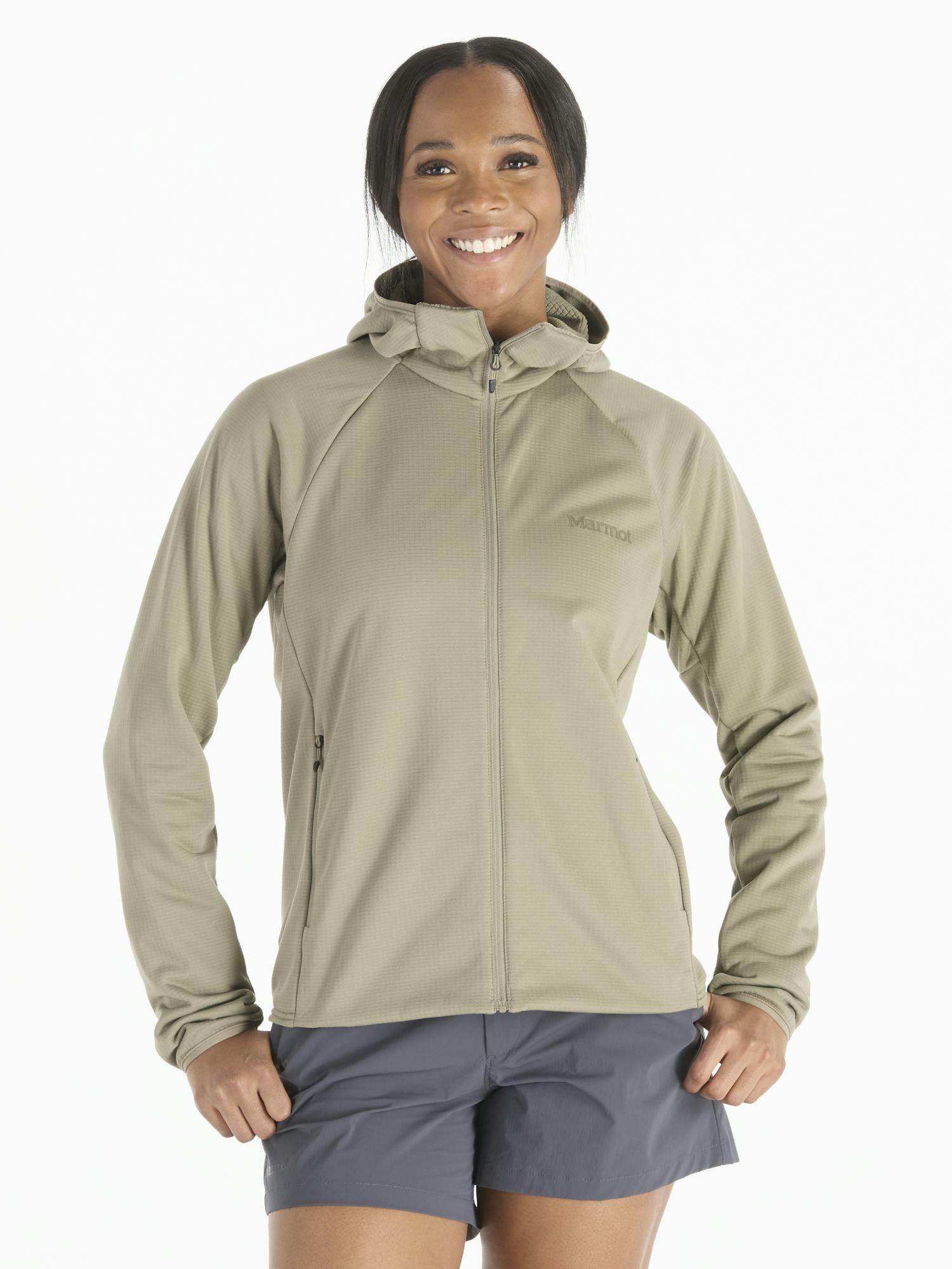 Marmot Women's Leconte Full-Zip Fleece Hoody In Vetiver Size: XS