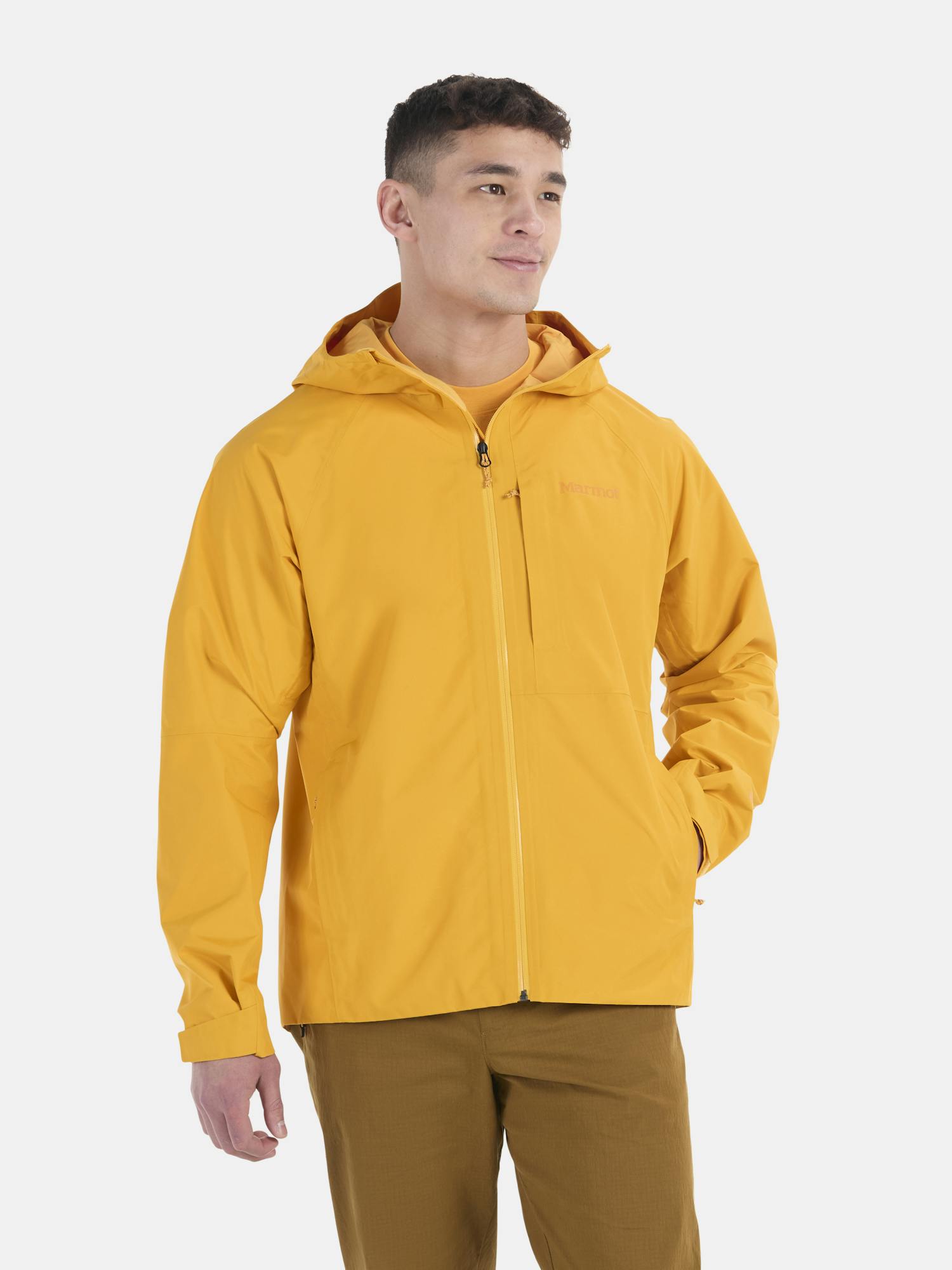 Marmot Waypoint Gore-Tex® Rain Jacket In Golden Sun Size: XL