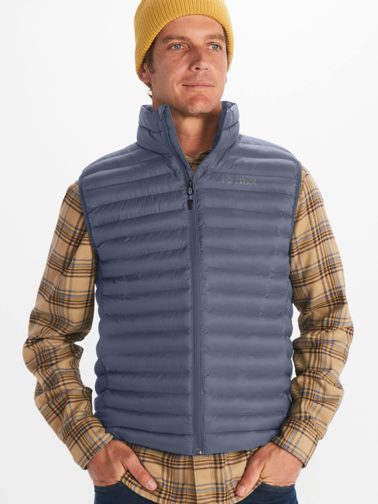 Marmot Men's Echo Featherless Vest In Steel Onyx Size: Small