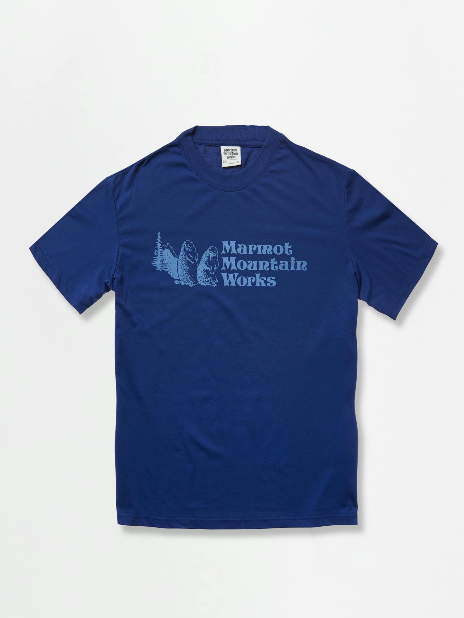 Men's Marmot Mountain Works Short-Sleeve T-Shirt Jacket In Twilight Blue Size: Medium