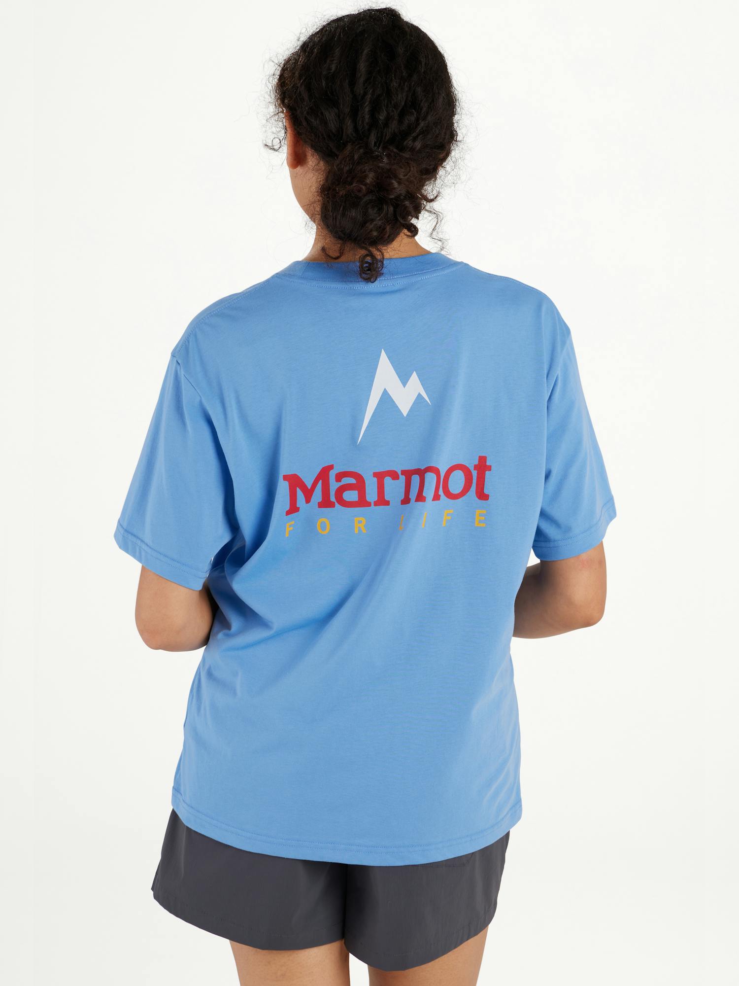 Women's Marmot For Life T-Shirt In Blue Bonnet Size: Large