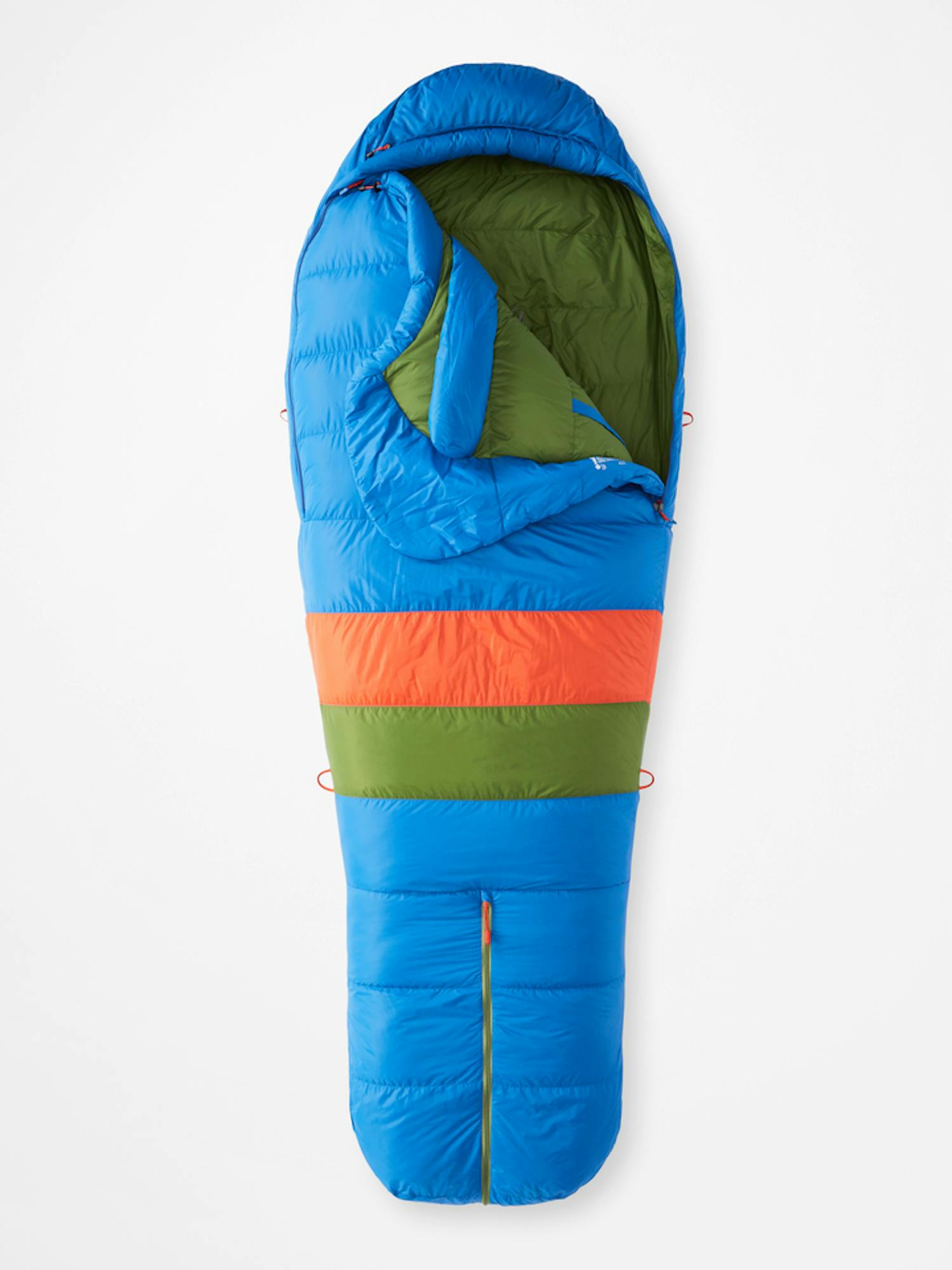 Marmot Men's Sawtooth 15° Sleeping Bag - Extra Wide In Dark Azure/Foliage Size: Dual Zipper