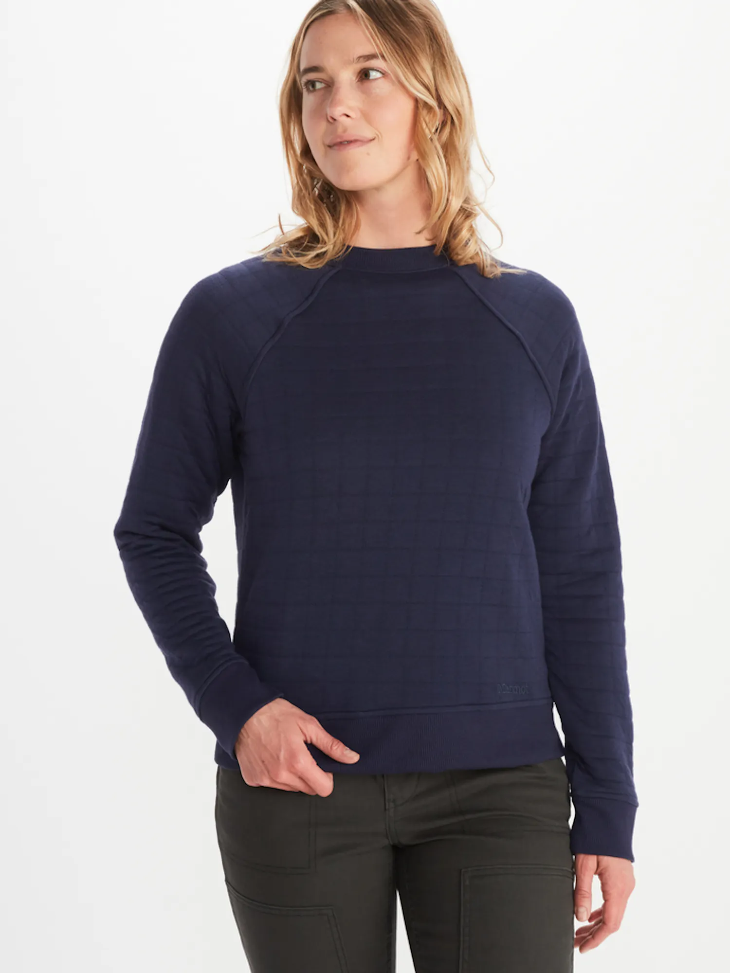 Marmot Women's Roice Crew Neck Pullover in Arctic Navy