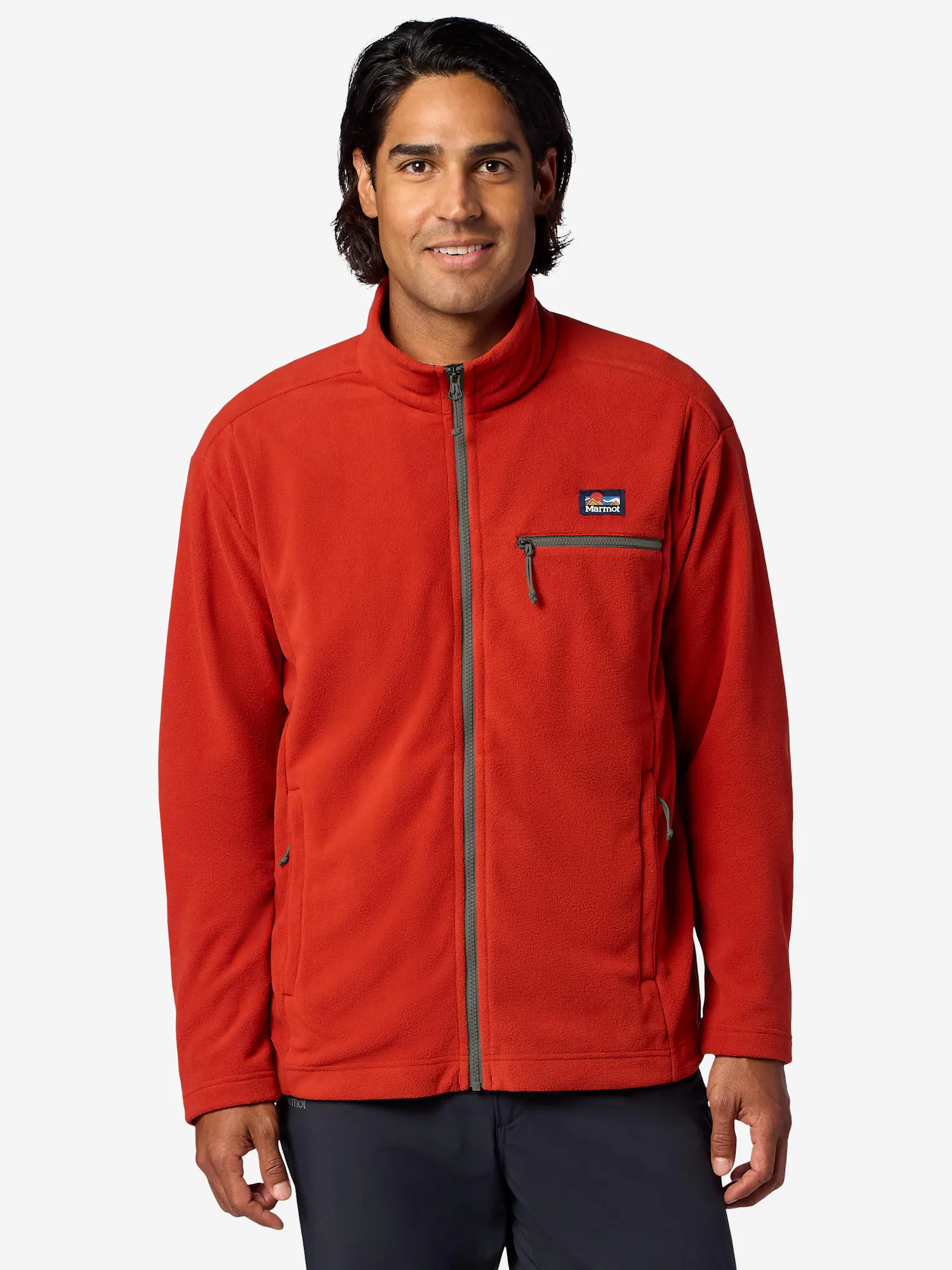 Marmot Men’s Upward Fleece Full-Zip Jacket in Sumac