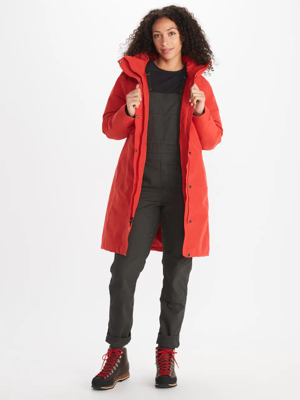 womens jacket worn by model
