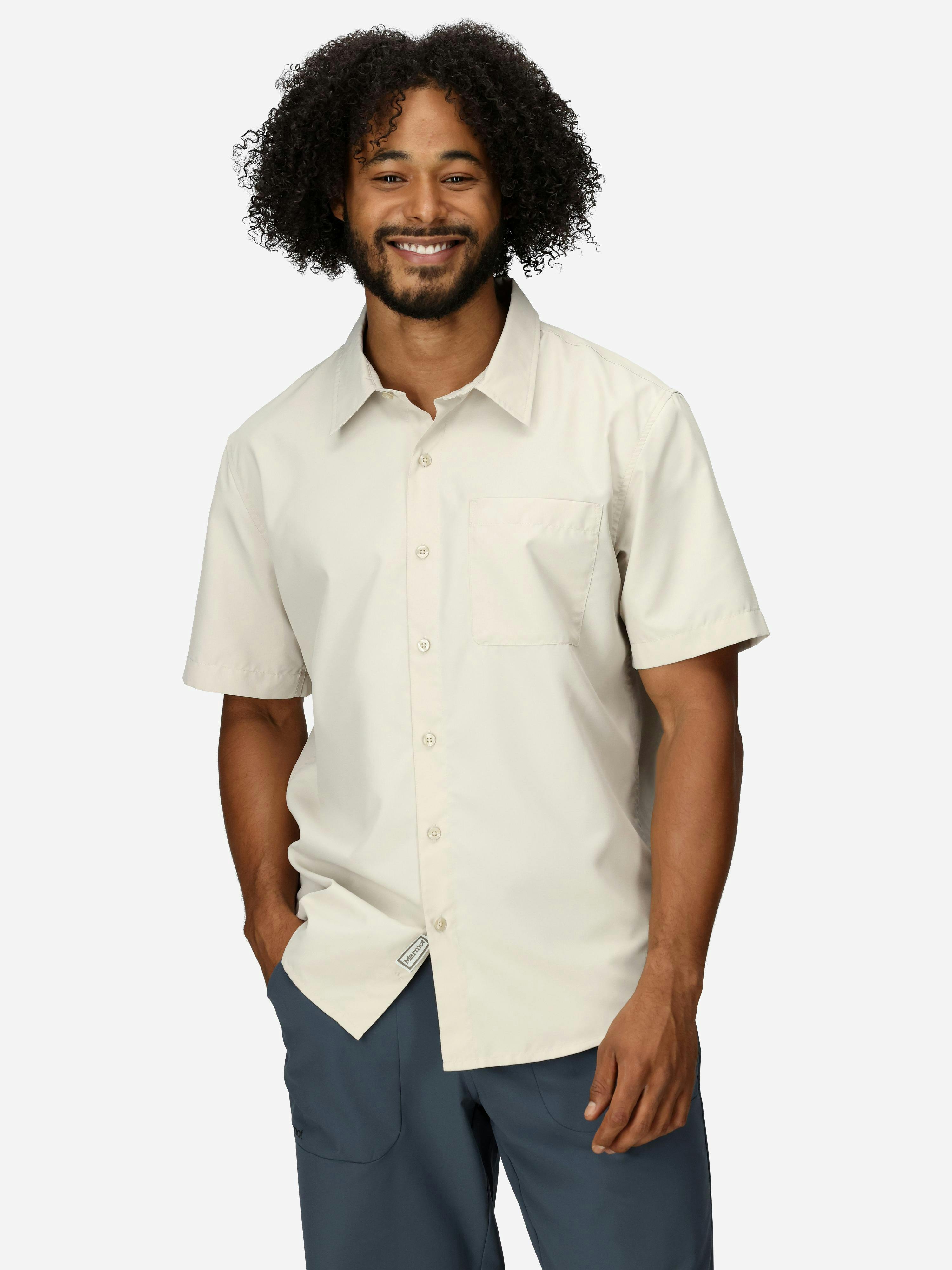 Men's AirExchange UPF 40 Short-Sleeve Collared Shirt (Fall 2025)