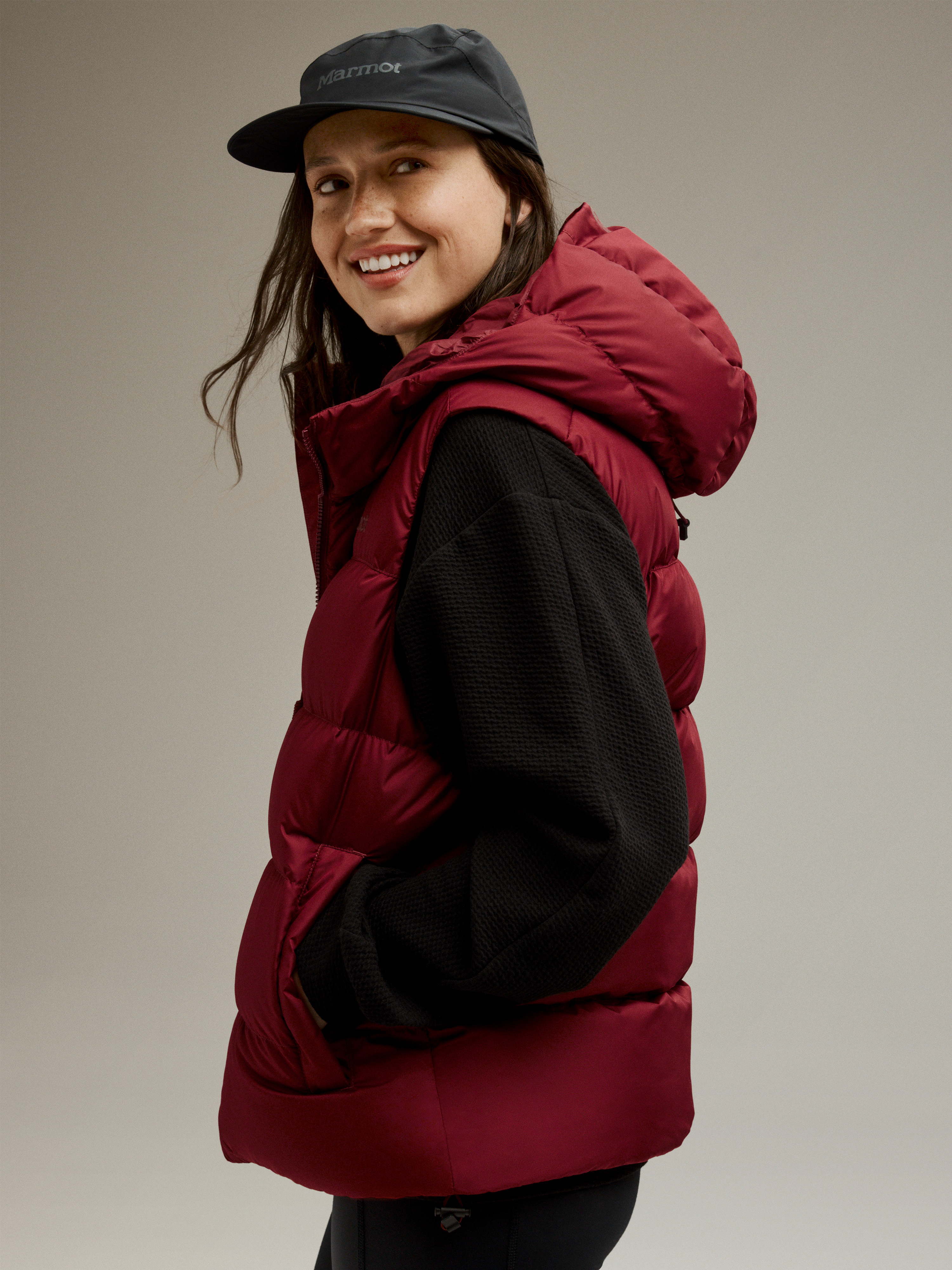 Women's Strollbridge Down Hooded Vest (Fall 2025) | Marmot
