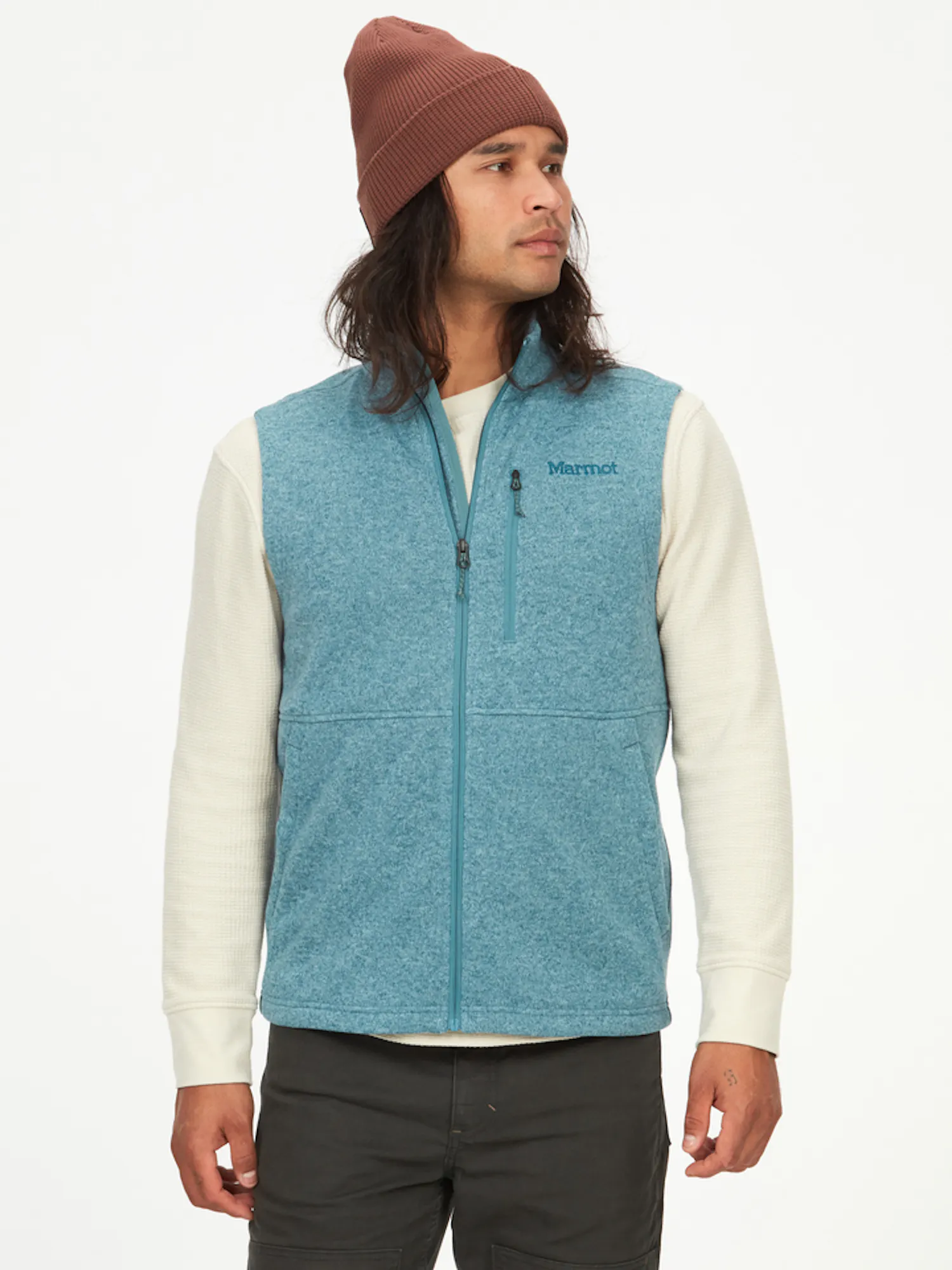 Marmot Men's Drop Line Vest in Moon River