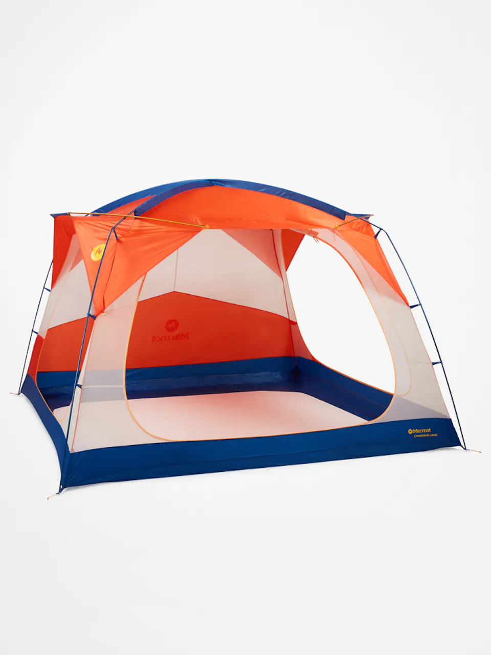 pitched tent