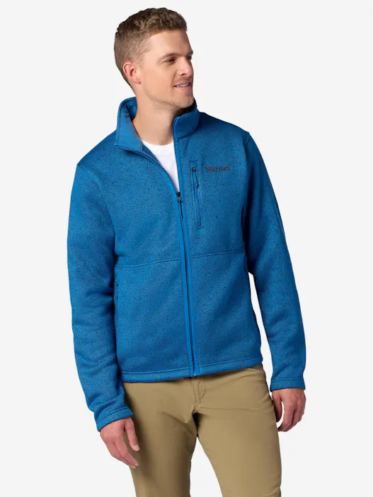 Men's Drop Line Sweater Fleece Full-Zip Jacket