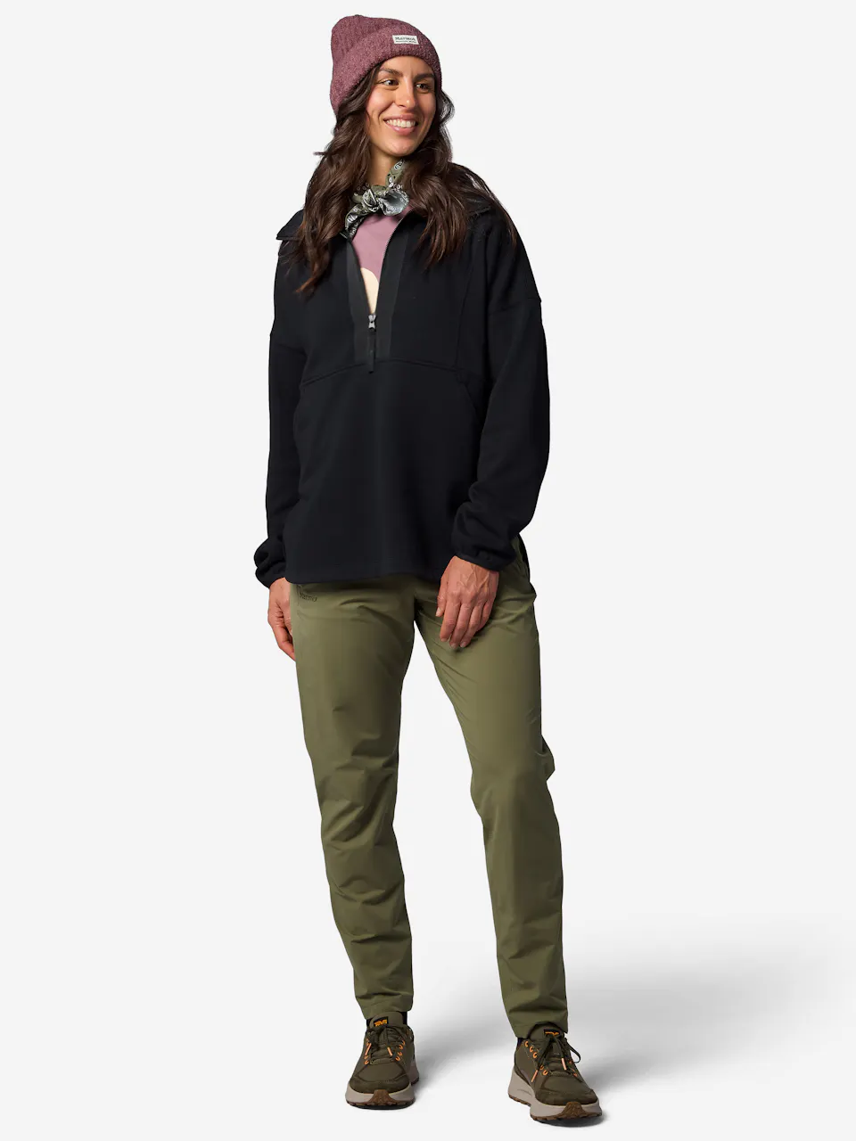 Wm's Hideaway Plush 1/2 Zip Hoody