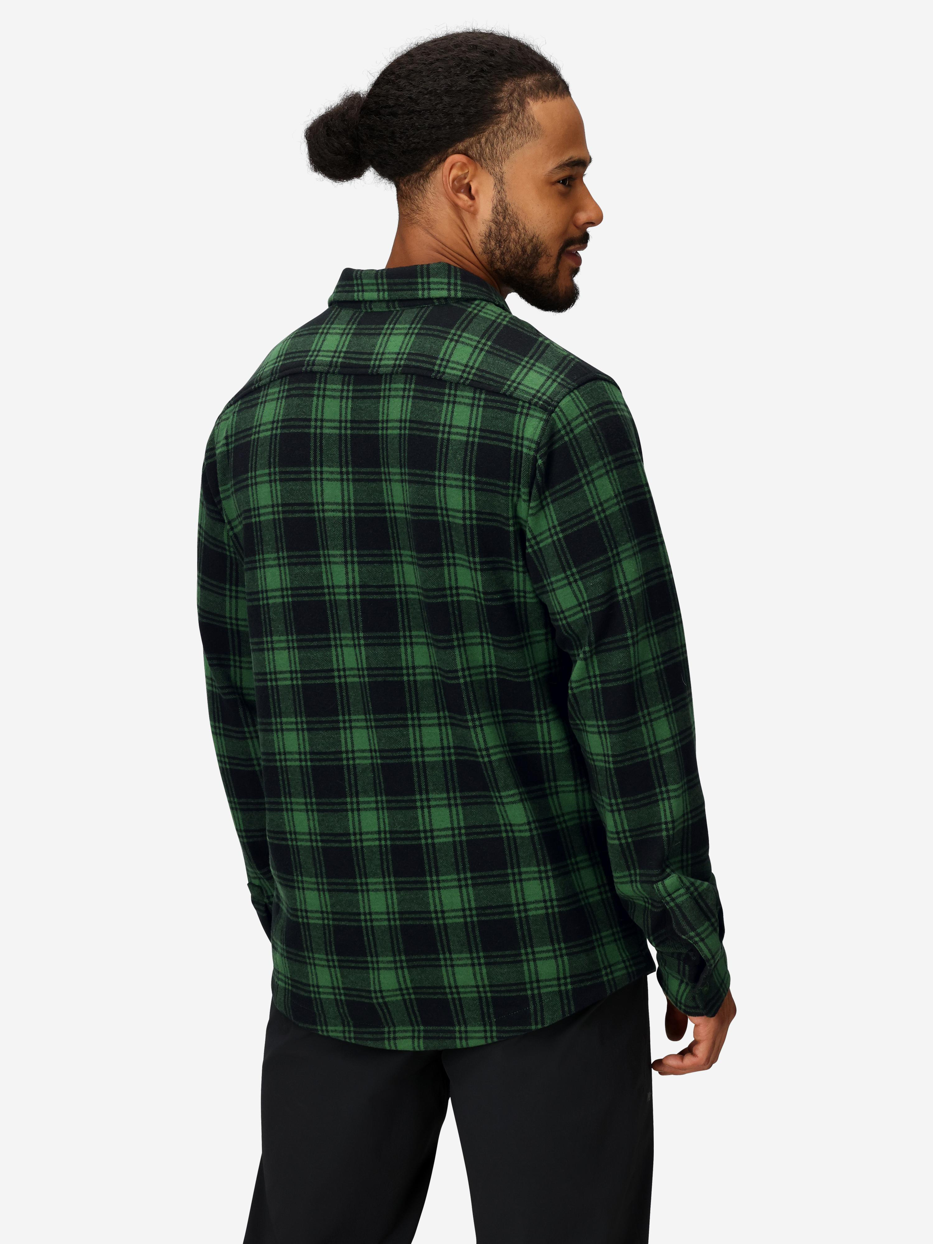 Men's Alpine Haven Soft Stretch Knit Flannel Long-Sleeve Shirt