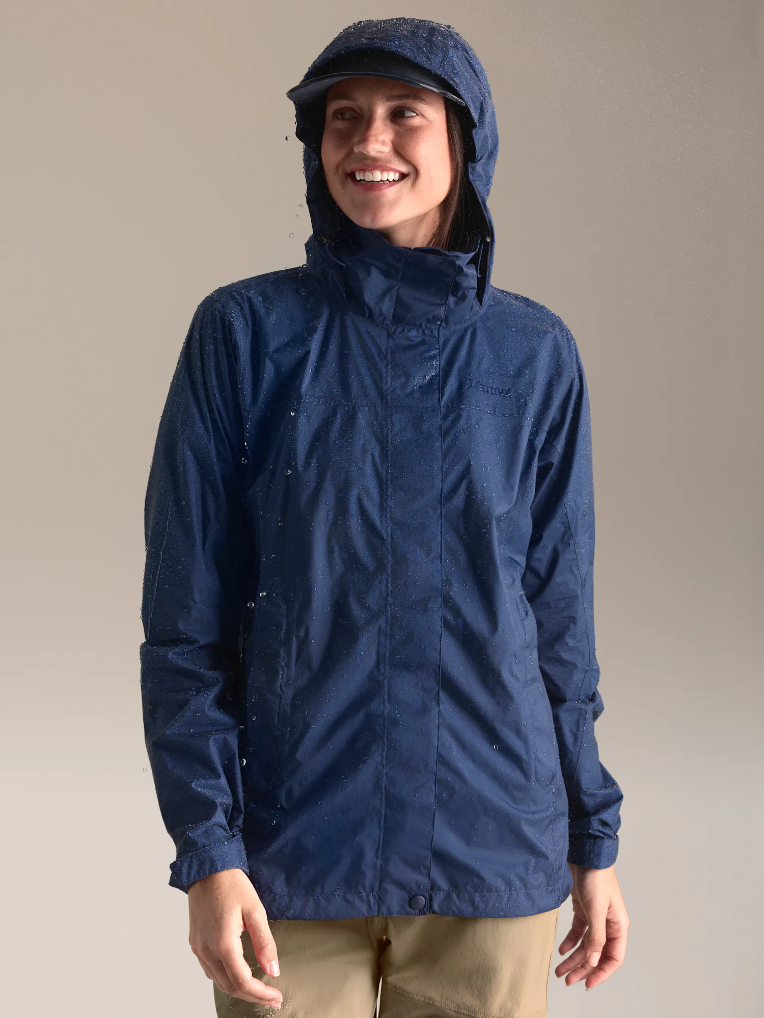 Marmot Women's PreCip® Eco Rain Jacket in Arctic Navy