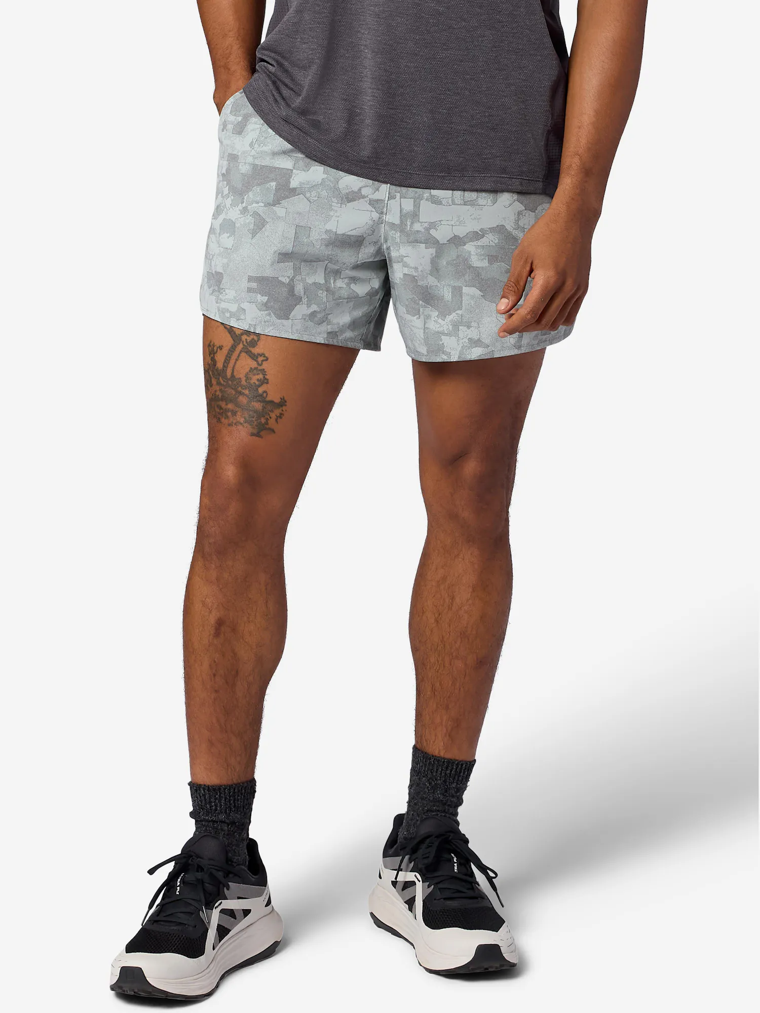 Marmot Men's Unpaved Lined Active Short 5" (Spring 2026) in Boulder Crack Map Camo