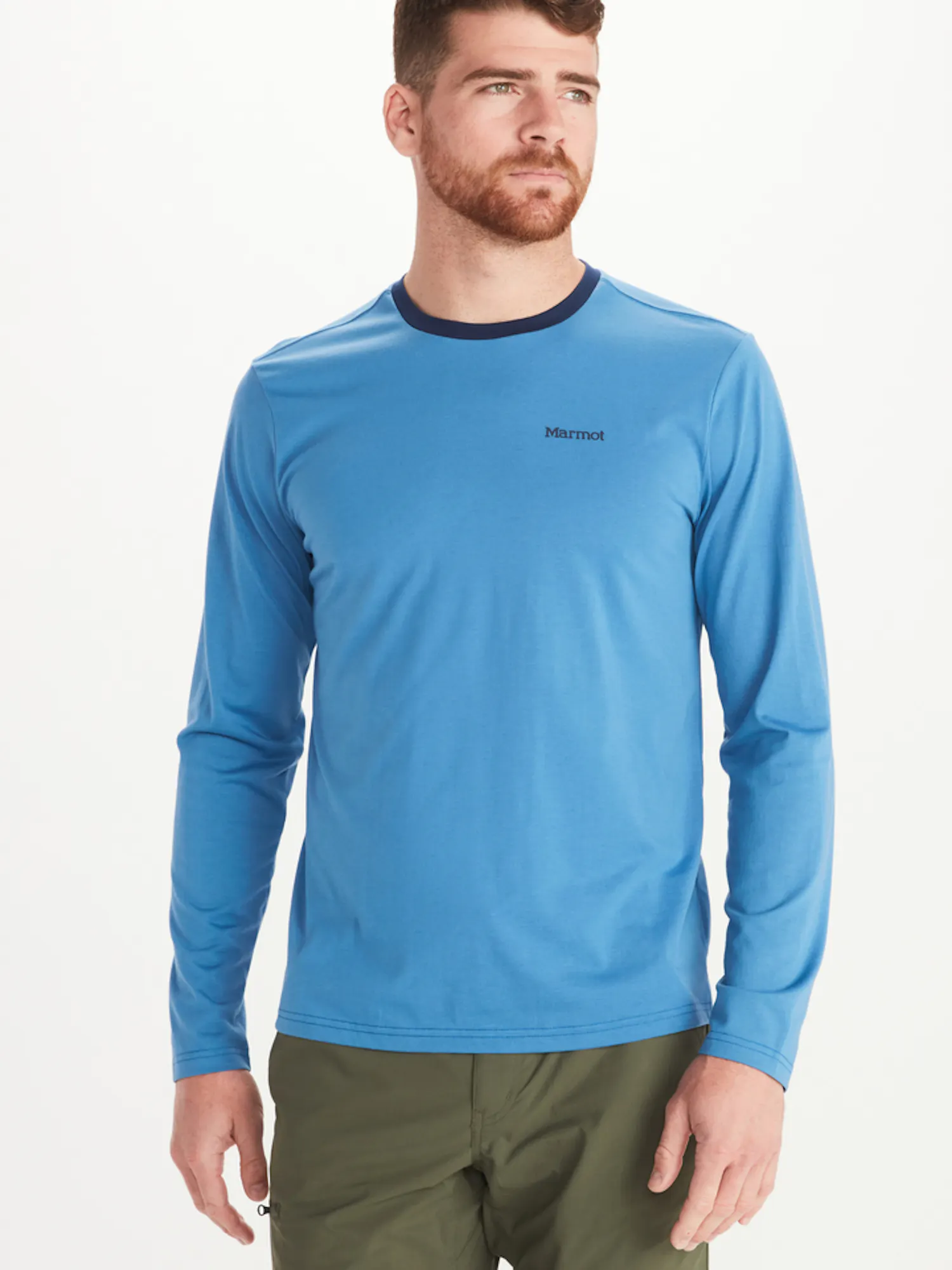 Marmot Men's Crossover Long-Sleeve T-Shirt in Varsity Blue