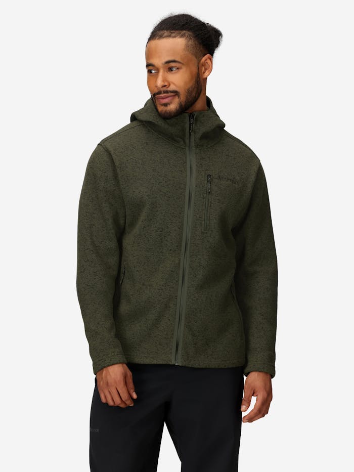 Men’s Drop Line Sweater Fleece Full-Zip Hoody