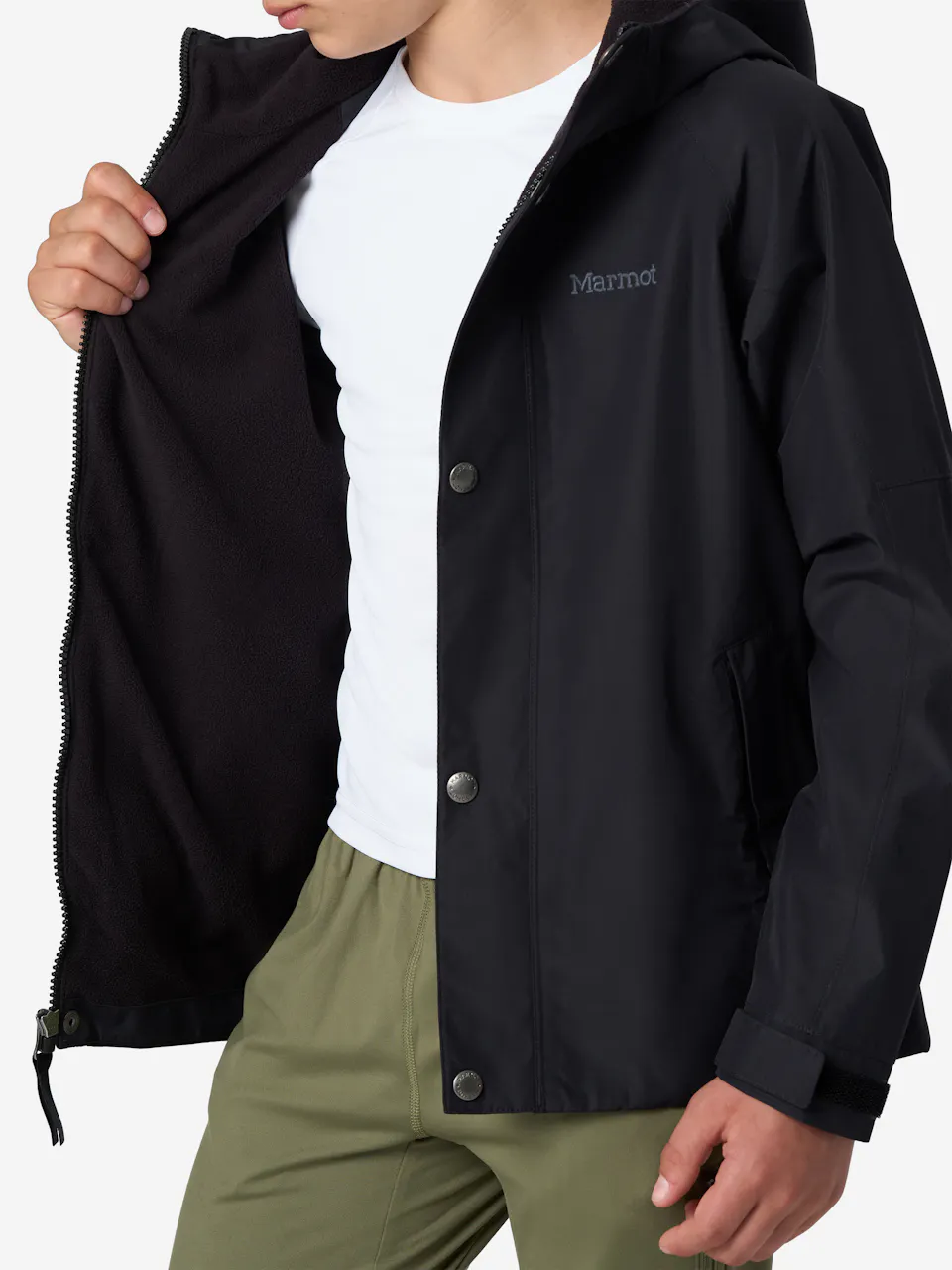 Kid's Cascade Fleece Lined Rain Jacket